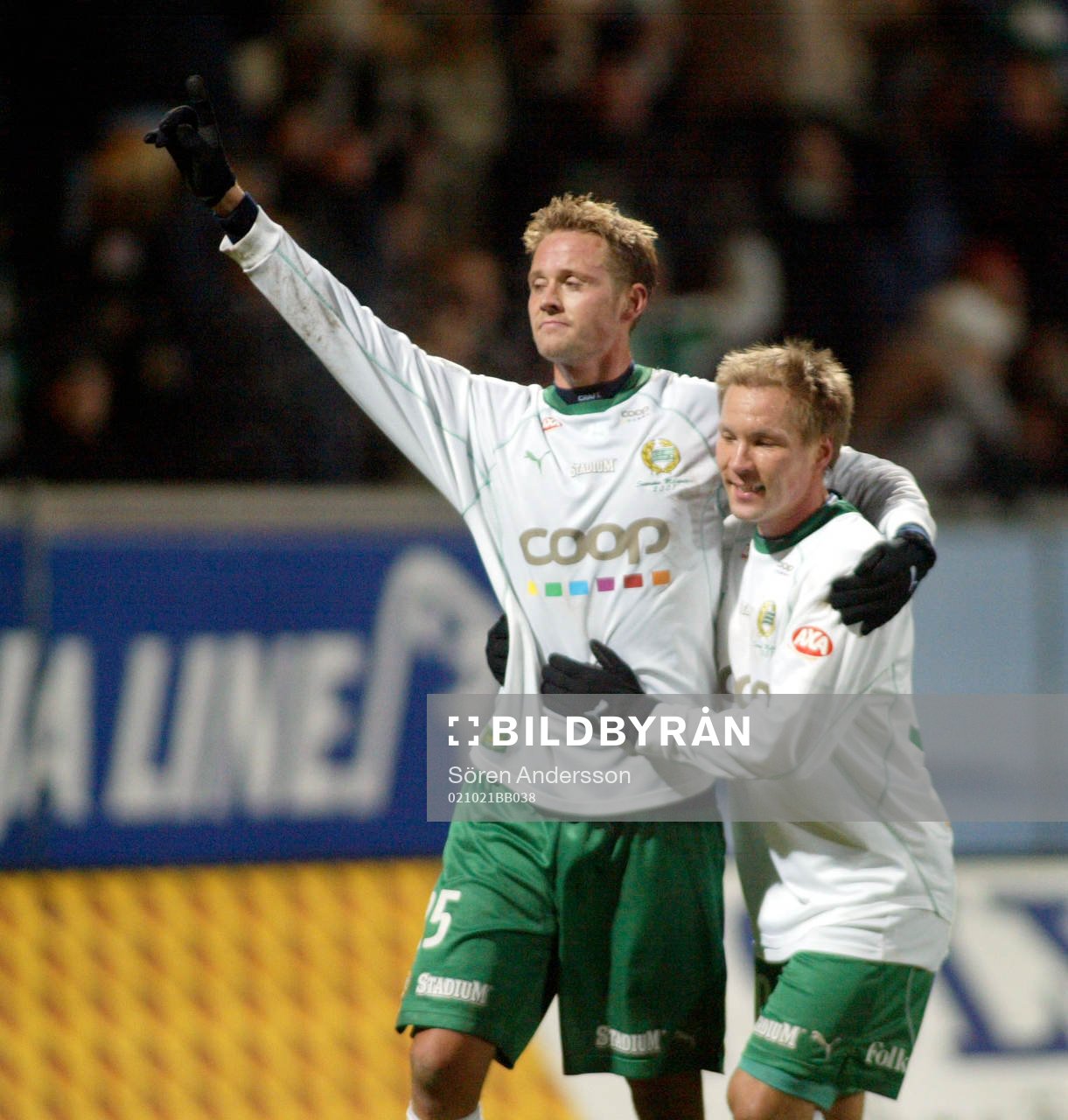  Peter Markstedt, Hammarby, jubel.