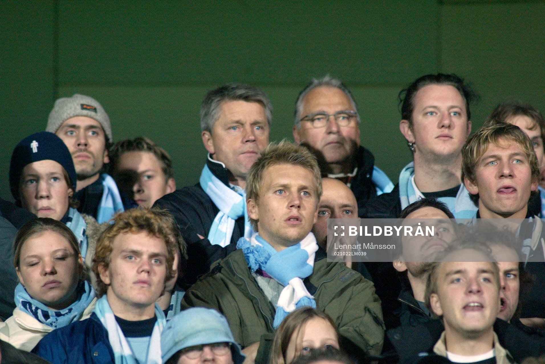 Hasse Borg och Bengt Madsen bland fansen