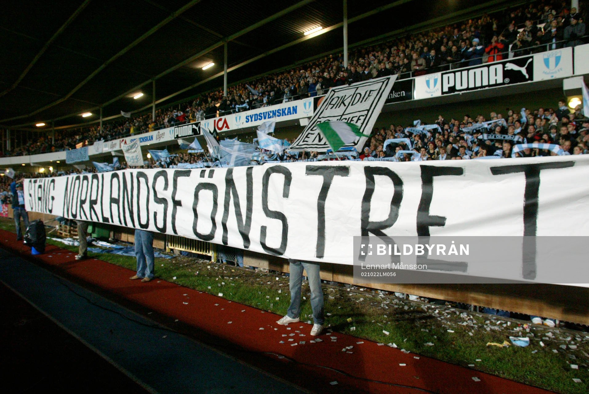 Banderoll Stäng norrlandsfönstret
