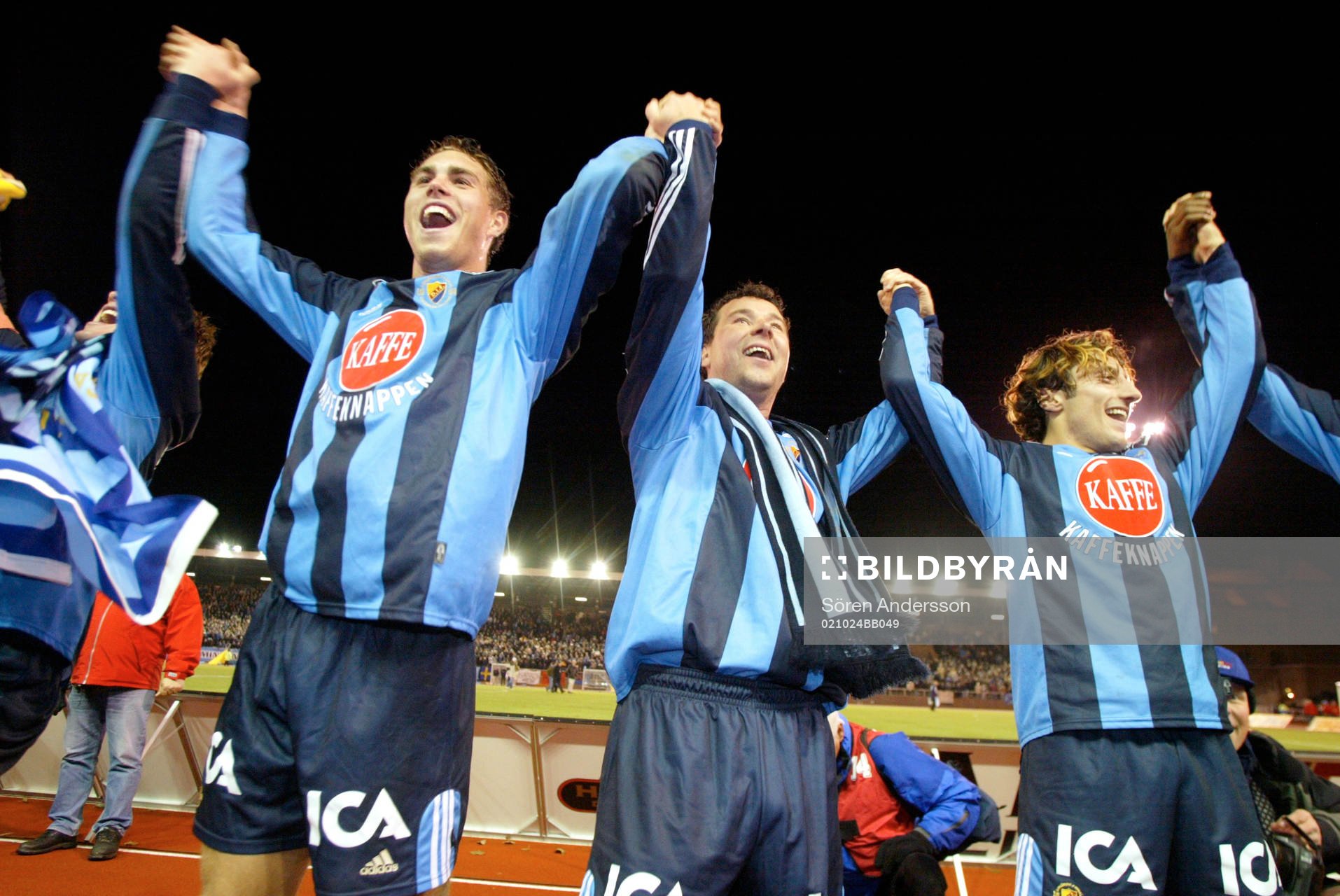 Johan Elmander, Stefan Rehn och Louay Chanko, Djurgården,