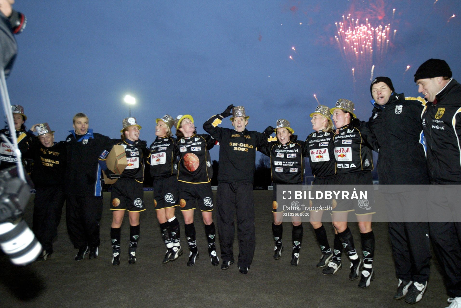 Fotboll, dam, allsvenskan. Umeå svenska mästare 2002
