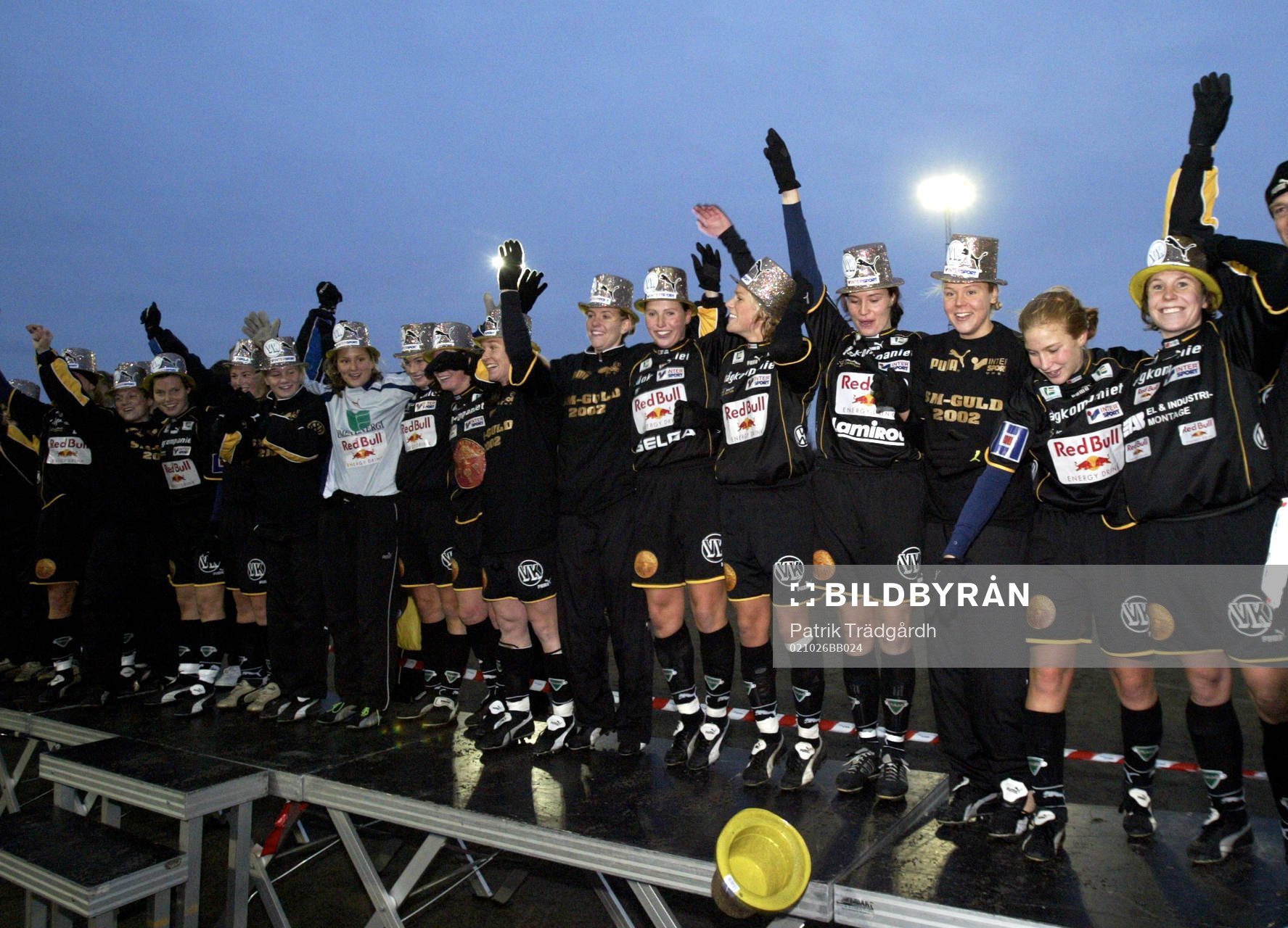 Fotboll, dam, allsvenskan. Umeå svenska mästare 2002