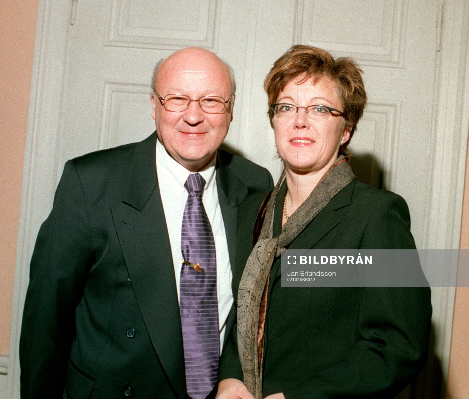 Värdparet Lars-Åke Lagrell med fru Yvonne Dolck-Lagrell