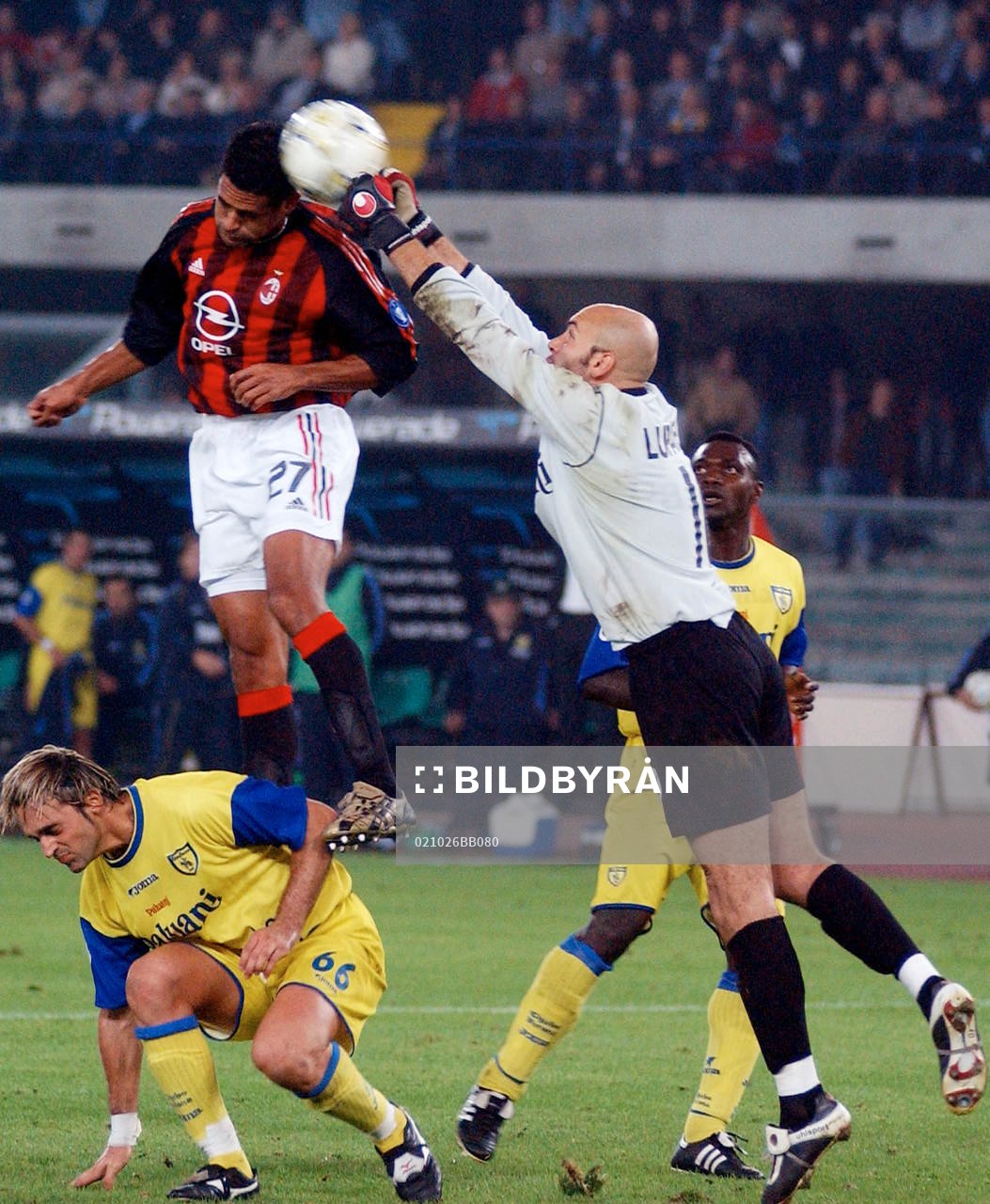 Serginho och Lupatelli, målvakt, Chievo