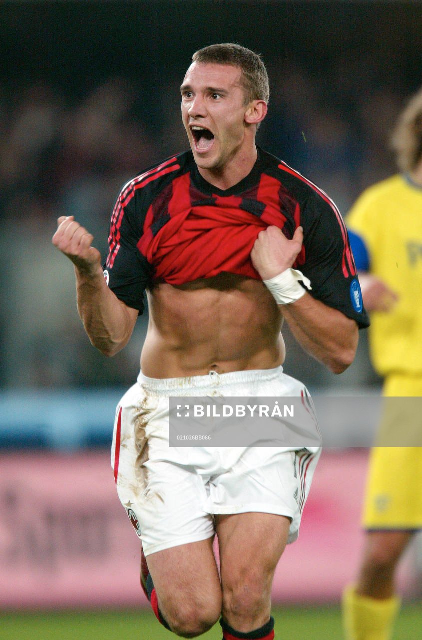  Shevchenko, Milan,  jubel.
