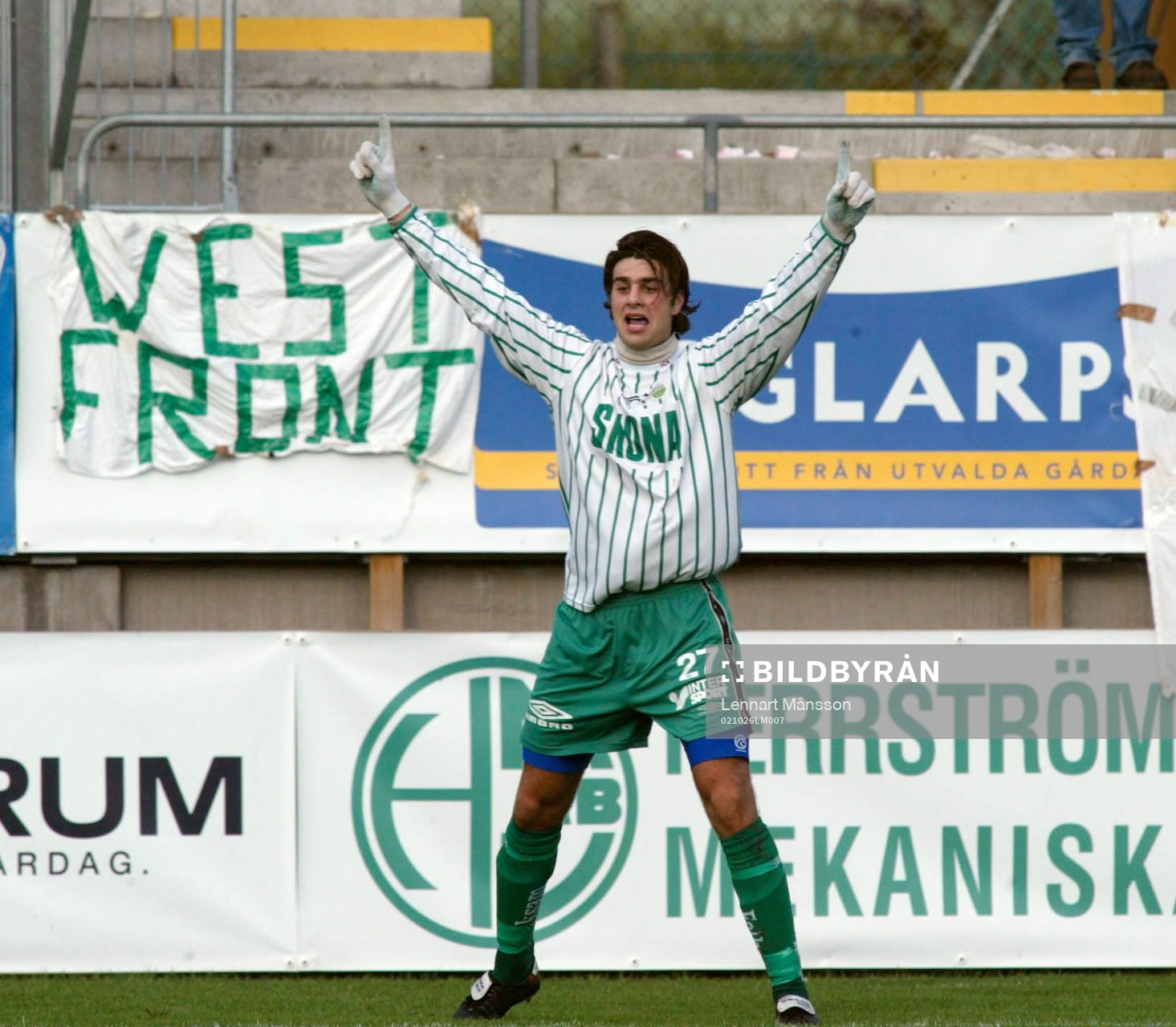  George Mourad har gjort 0-1.  