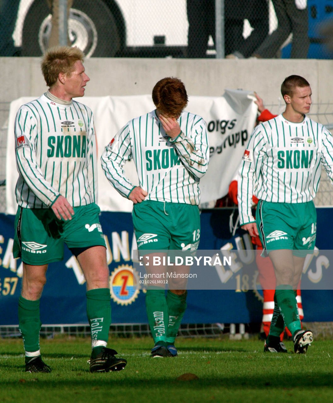 Ola Johansson t.v. , Henrik Larsson och Mats Hedén