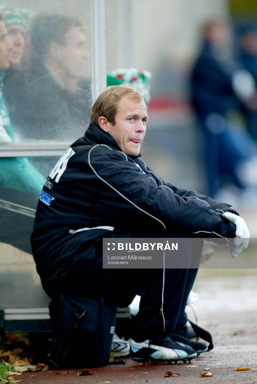 Hasse Blomqvist fick stanna på bänken hela matchen