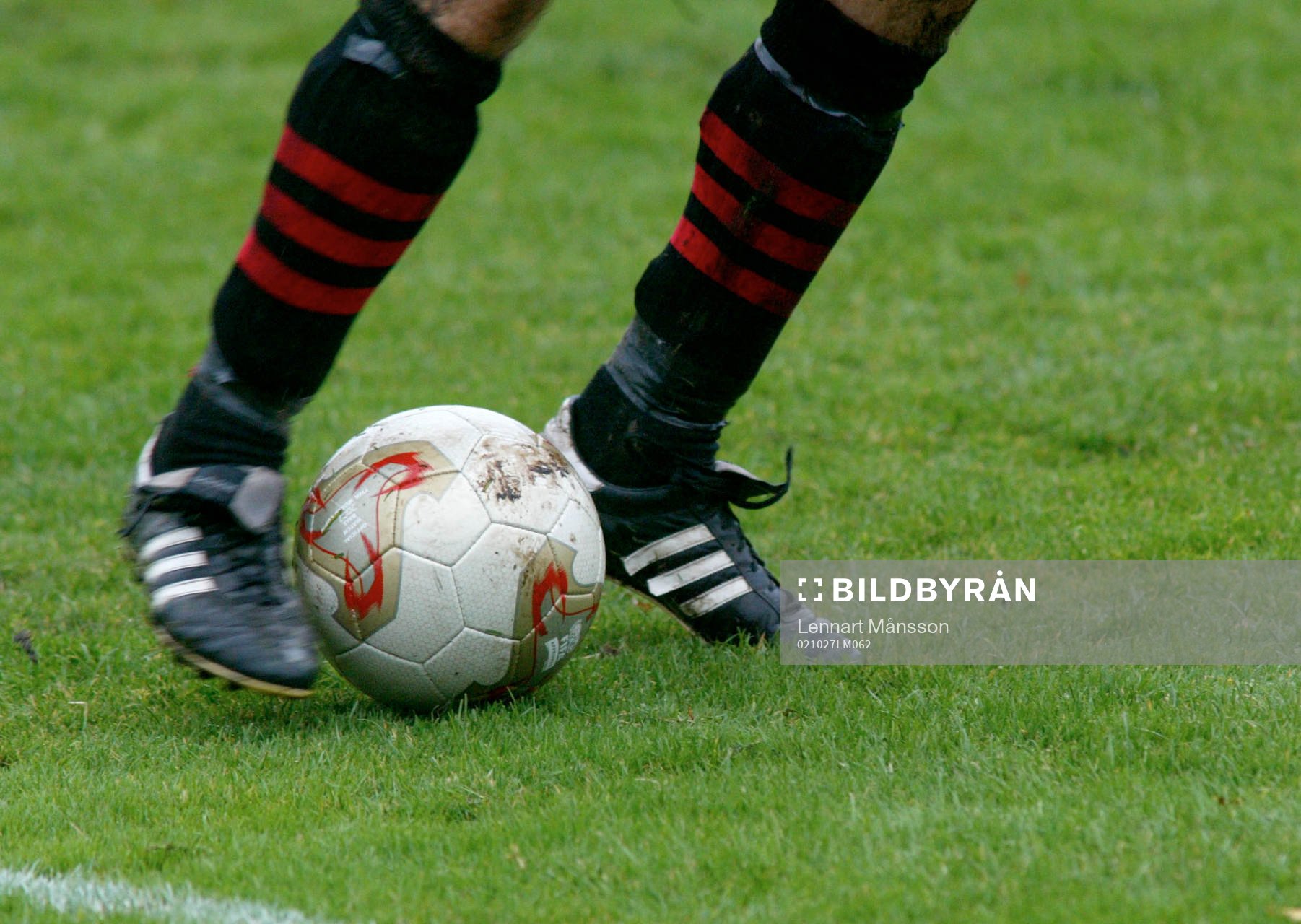 Boll, fötter, fotbollsskor