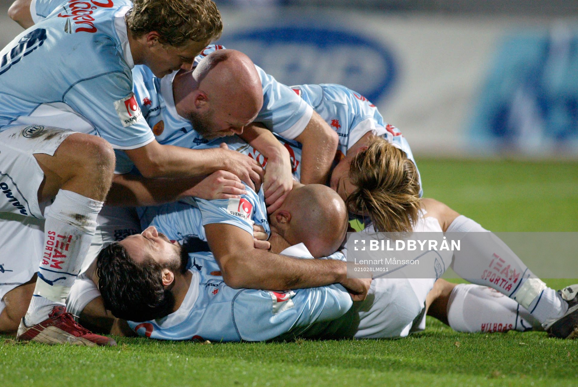 Daniel Majstorovic, Malmö har gjort 2-0. Jubel