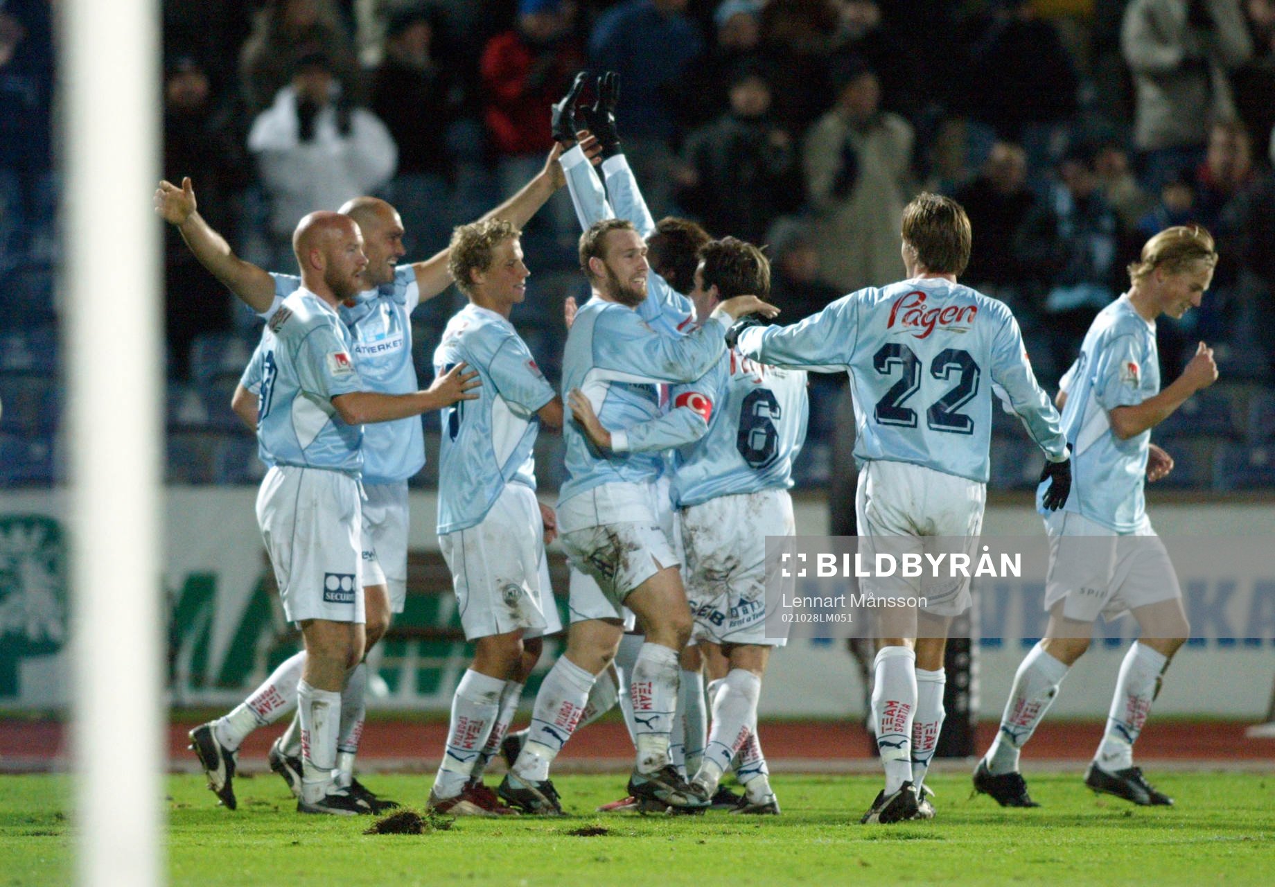 Daniel Majstorovic, Malmö har gjort 2-0 och hela laget