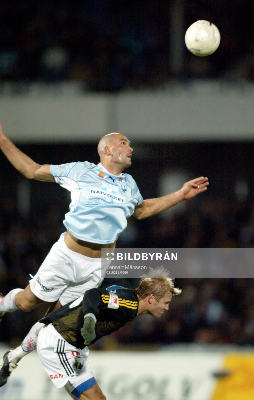  Daniel Majstorovic, Malmö  och Martin Åslund, AIK.