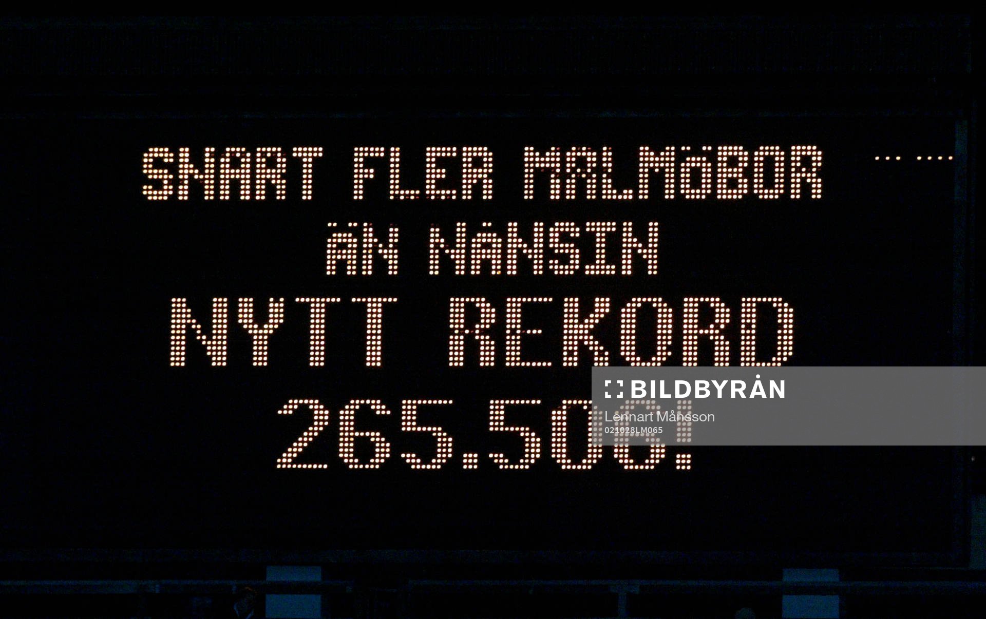årsrekord. Publikrekord. Resultattavla