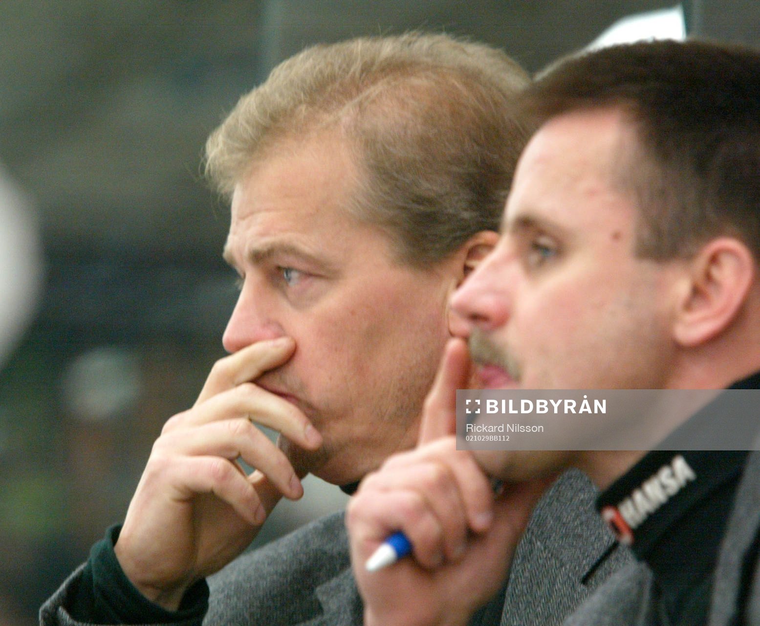 Bengt-Åke Gustafsson och Tommy Samuelsson, tränare,