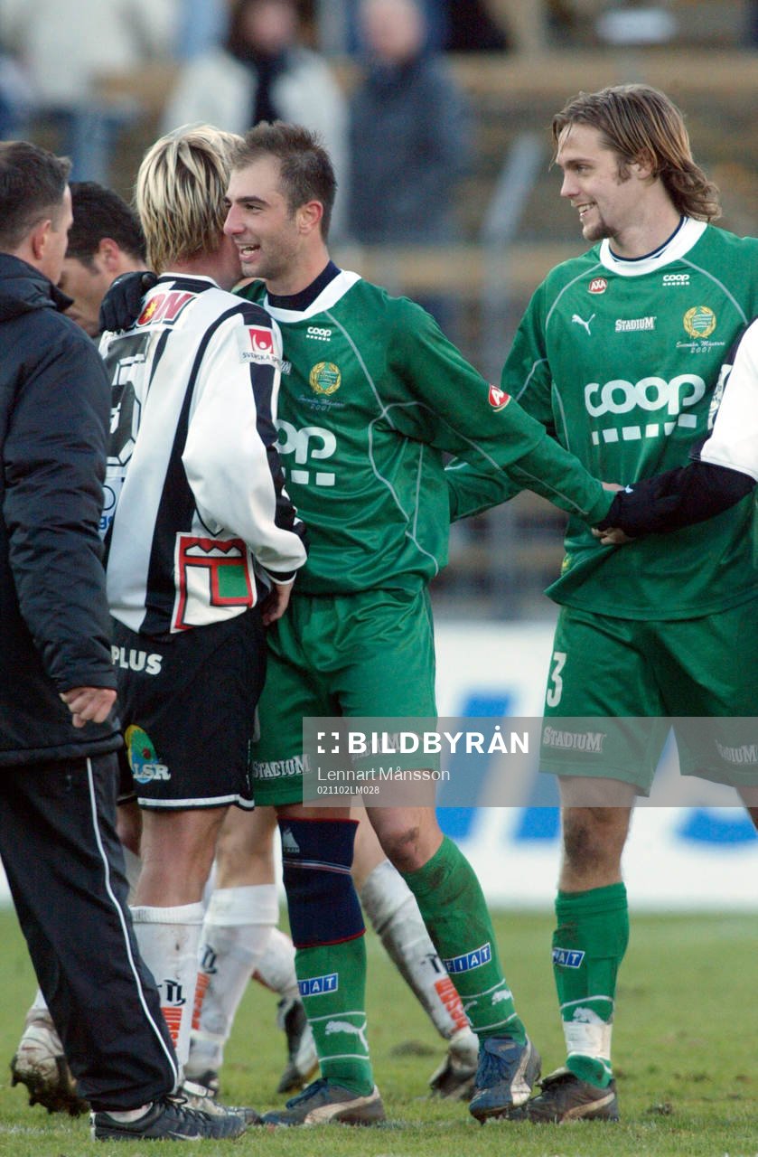 Två vinnare på Landskrona IP. Landskrona och Hammarby.