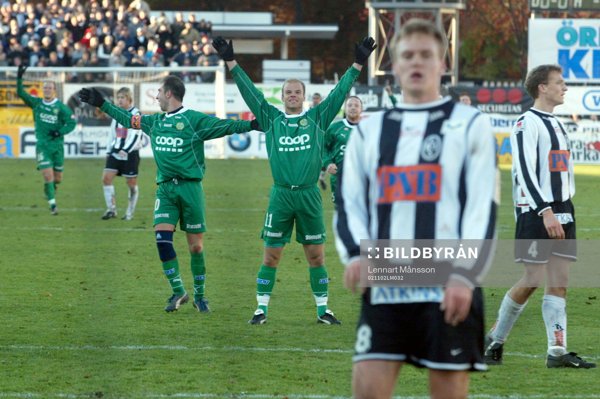  Andreas Hermansson, Hammarby jublar efter sitt 0-3 mål