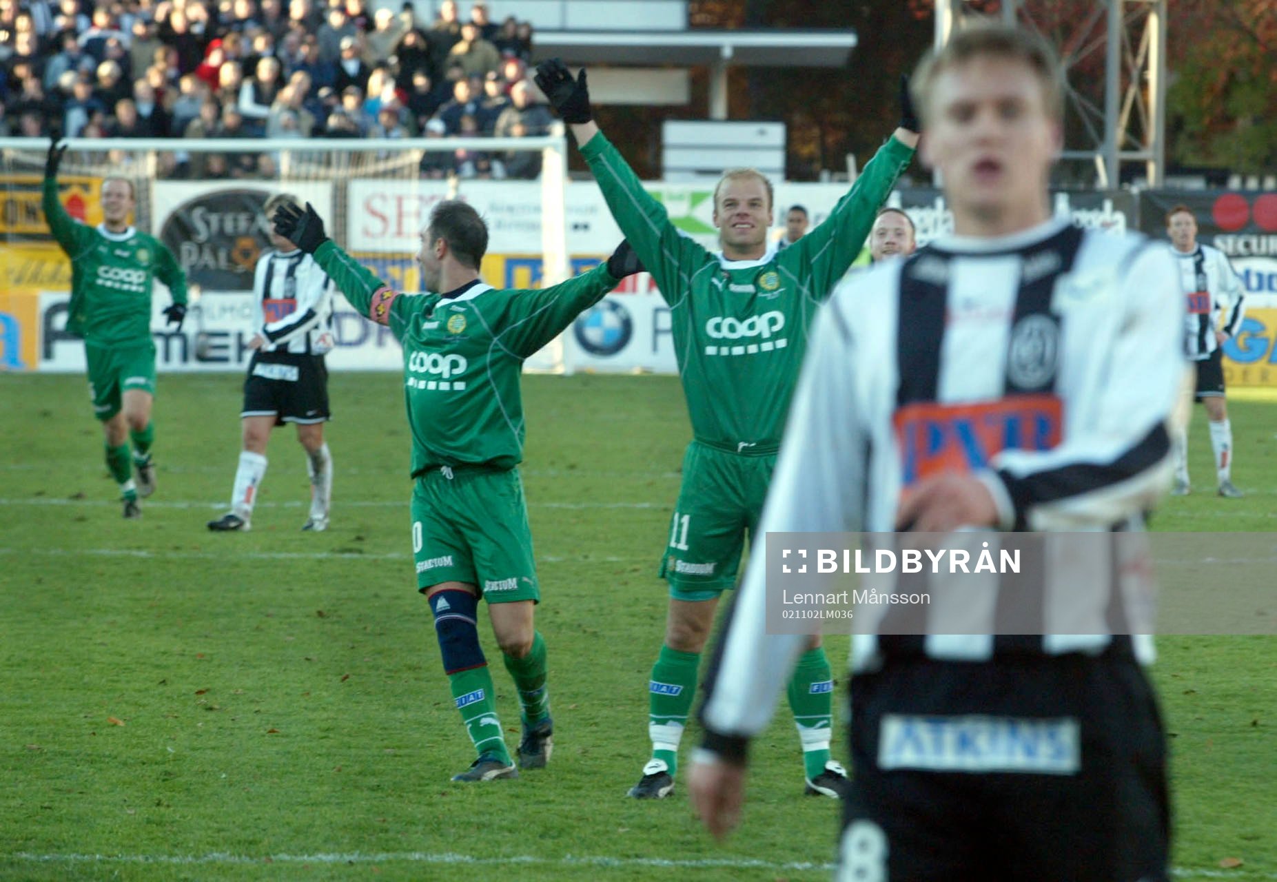  Andreas Hermansson, Hammarby jublar efter sitt 0-3 mål