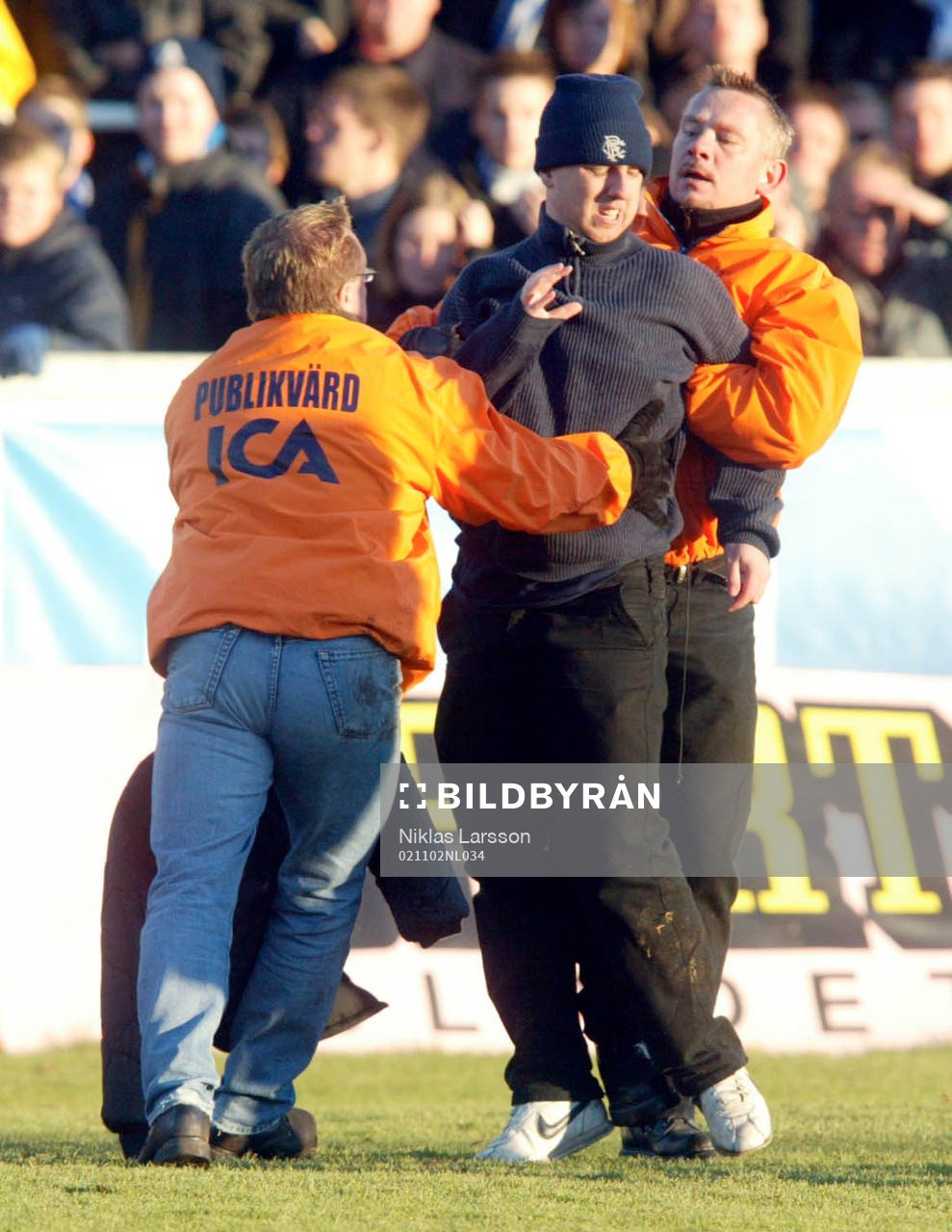 En IFK-supporter sprang