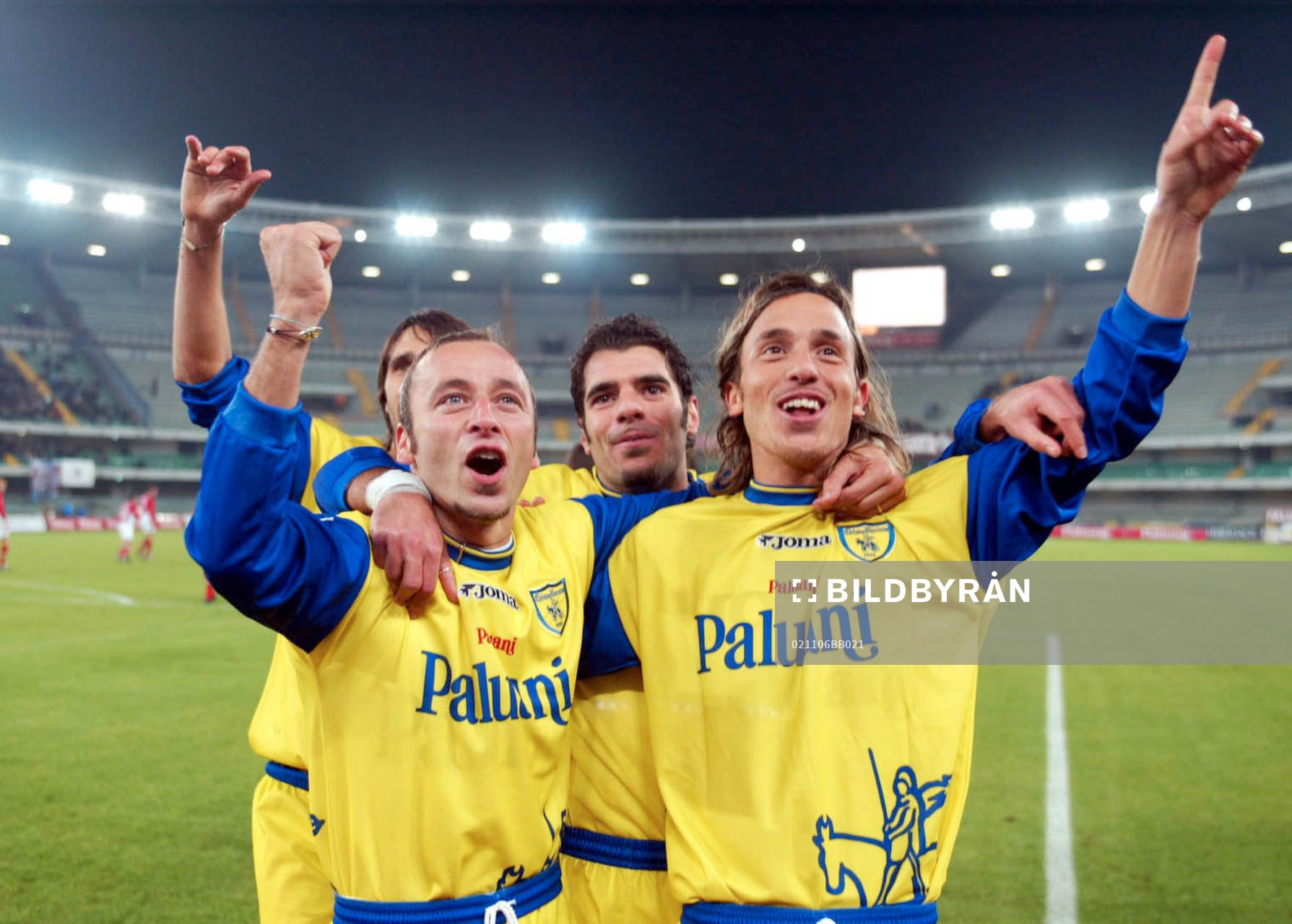 Fotboll, italiensk, Serie A, Chievo, jubel.