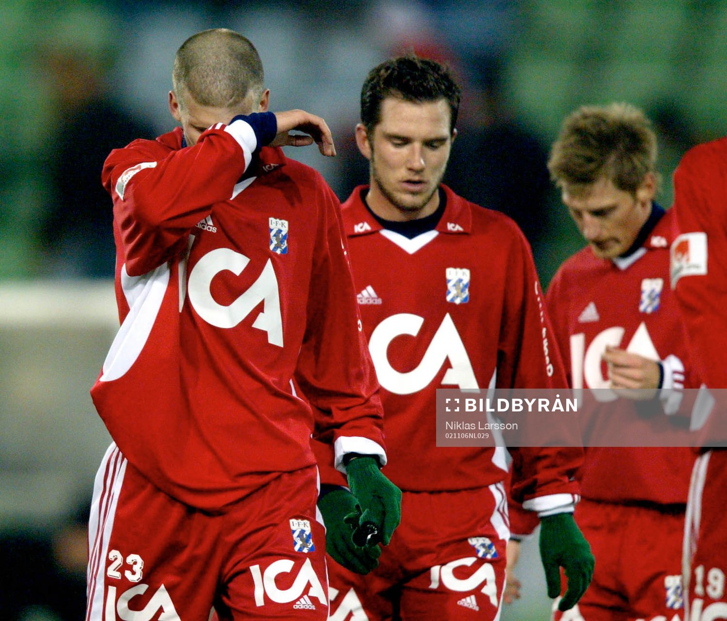 Robert Karlsson, Martin Eriksson och Tomas Rosenqvist deppar