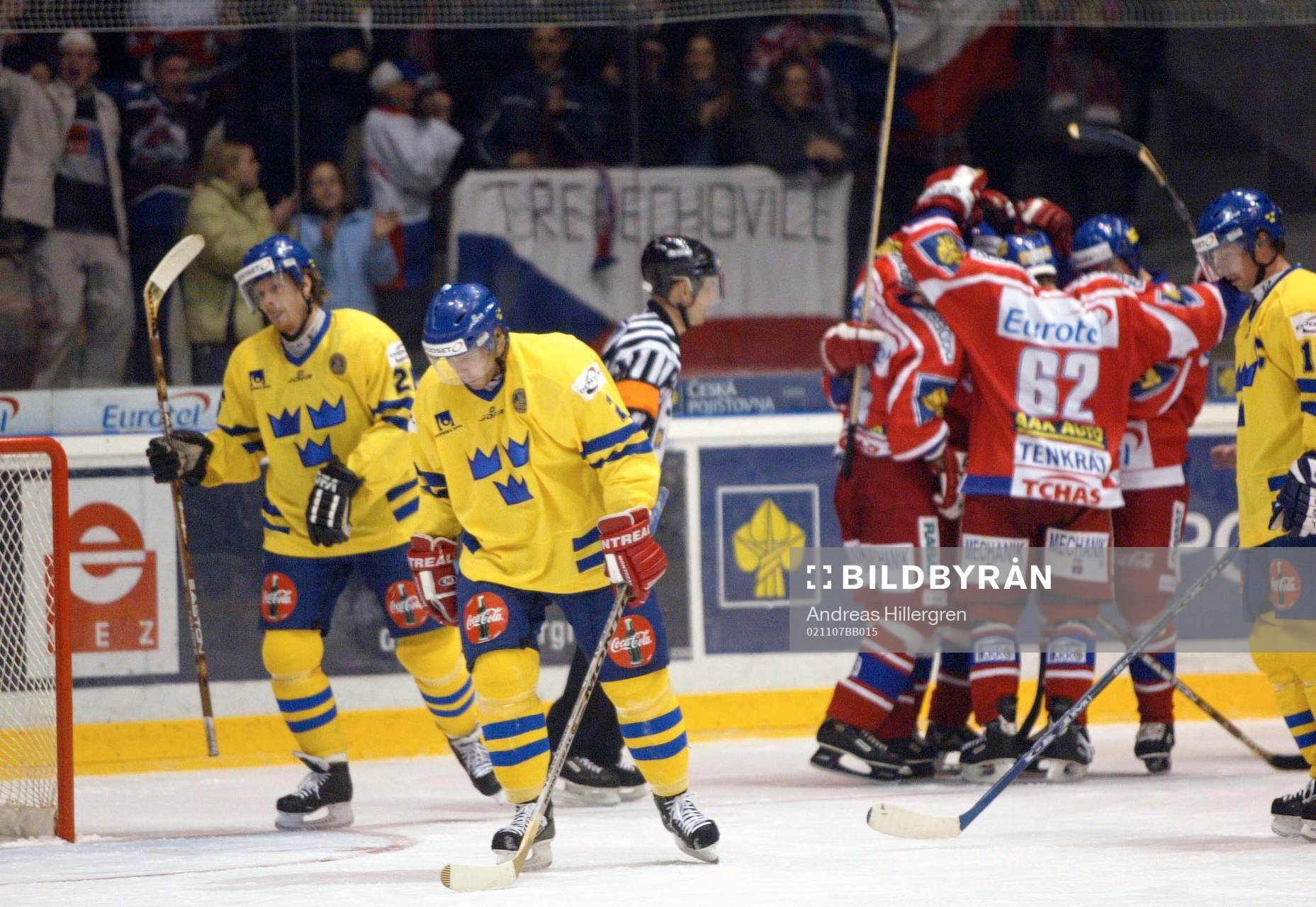 Sverige förlorade första matchen med 5-2