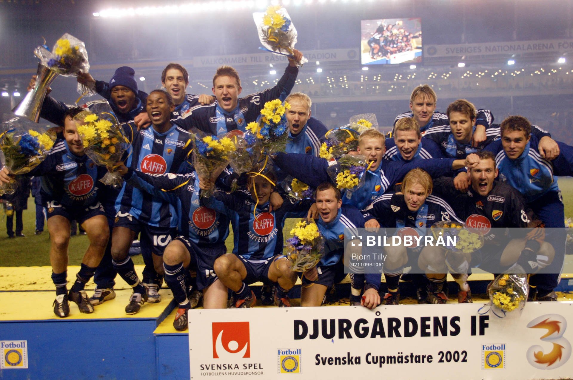  Djurgården svenska cupmästare. Djurgårdens segrande lag.