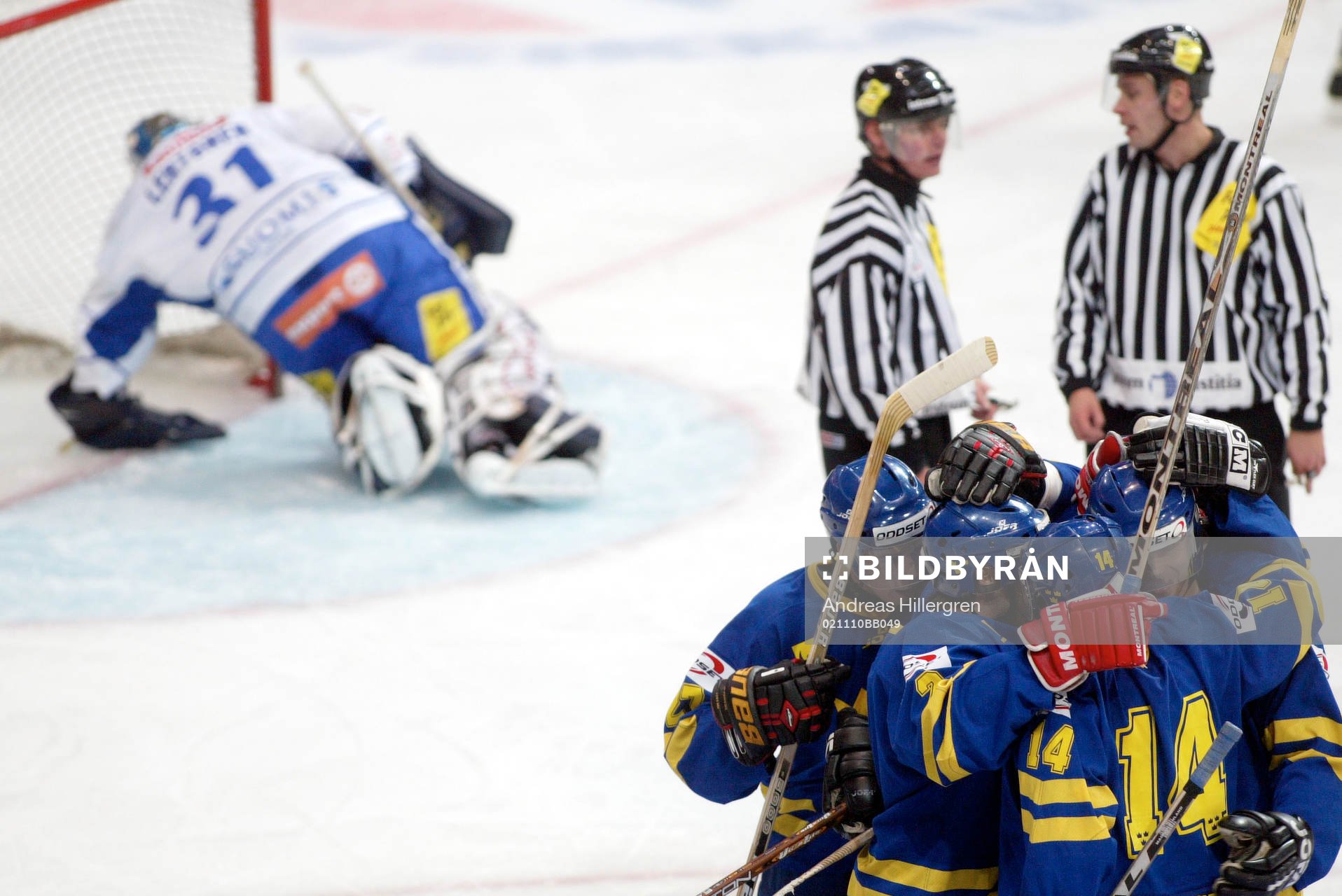 Ishockey, Karjala cup, Sverige - Finland, jubel