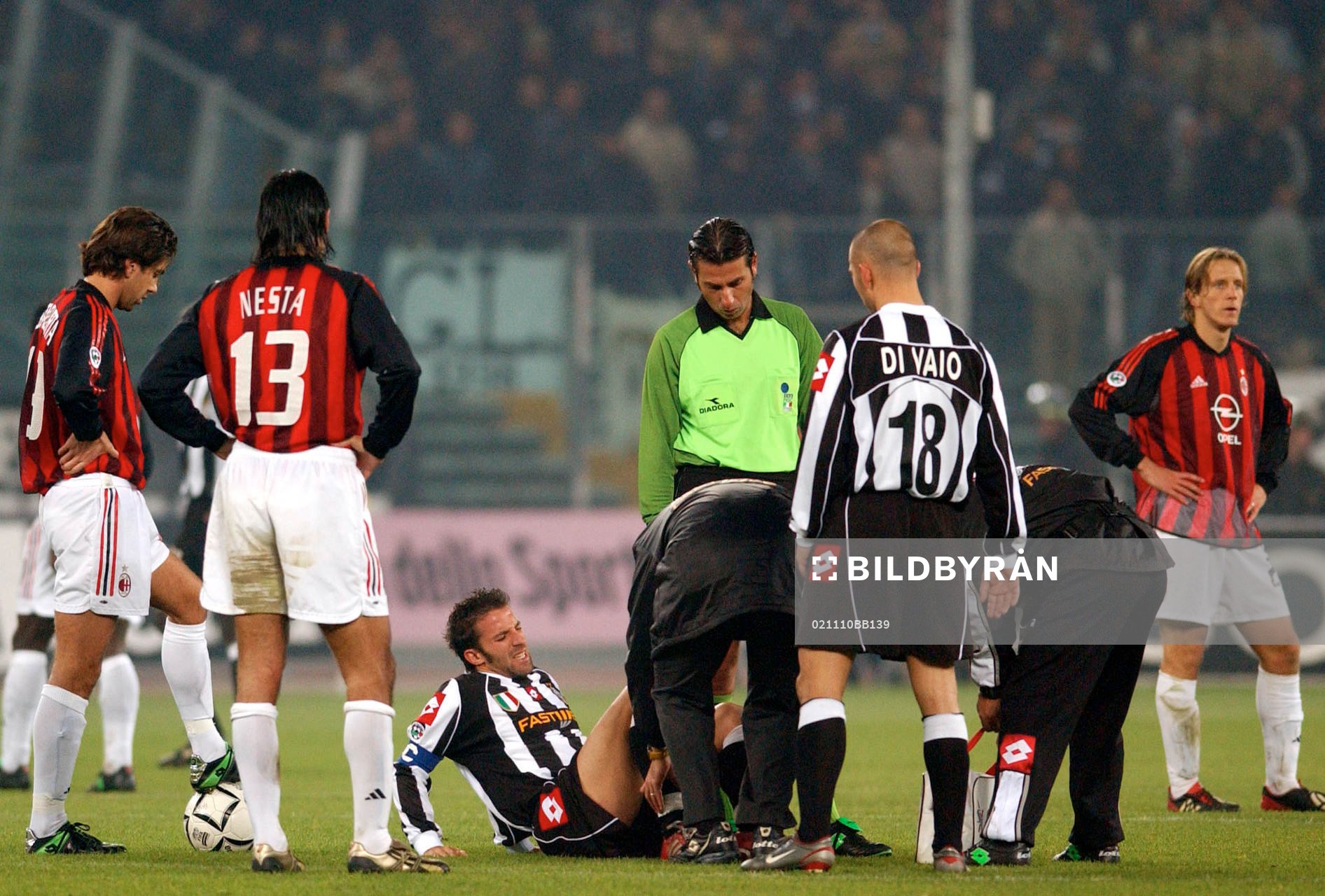  Del Piero, Juventus skadad.