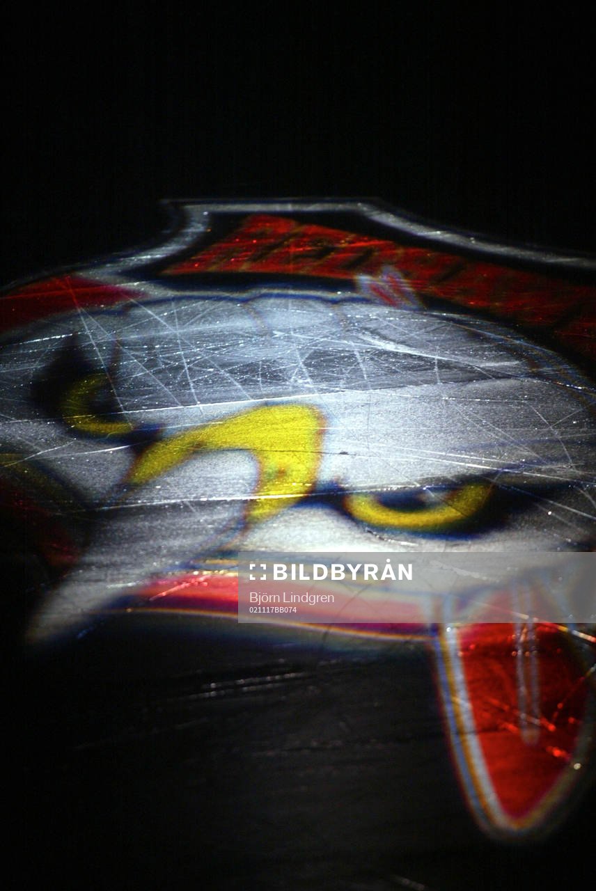 Ishockey, Elitserien, Malmö, Klubbmärke på isen