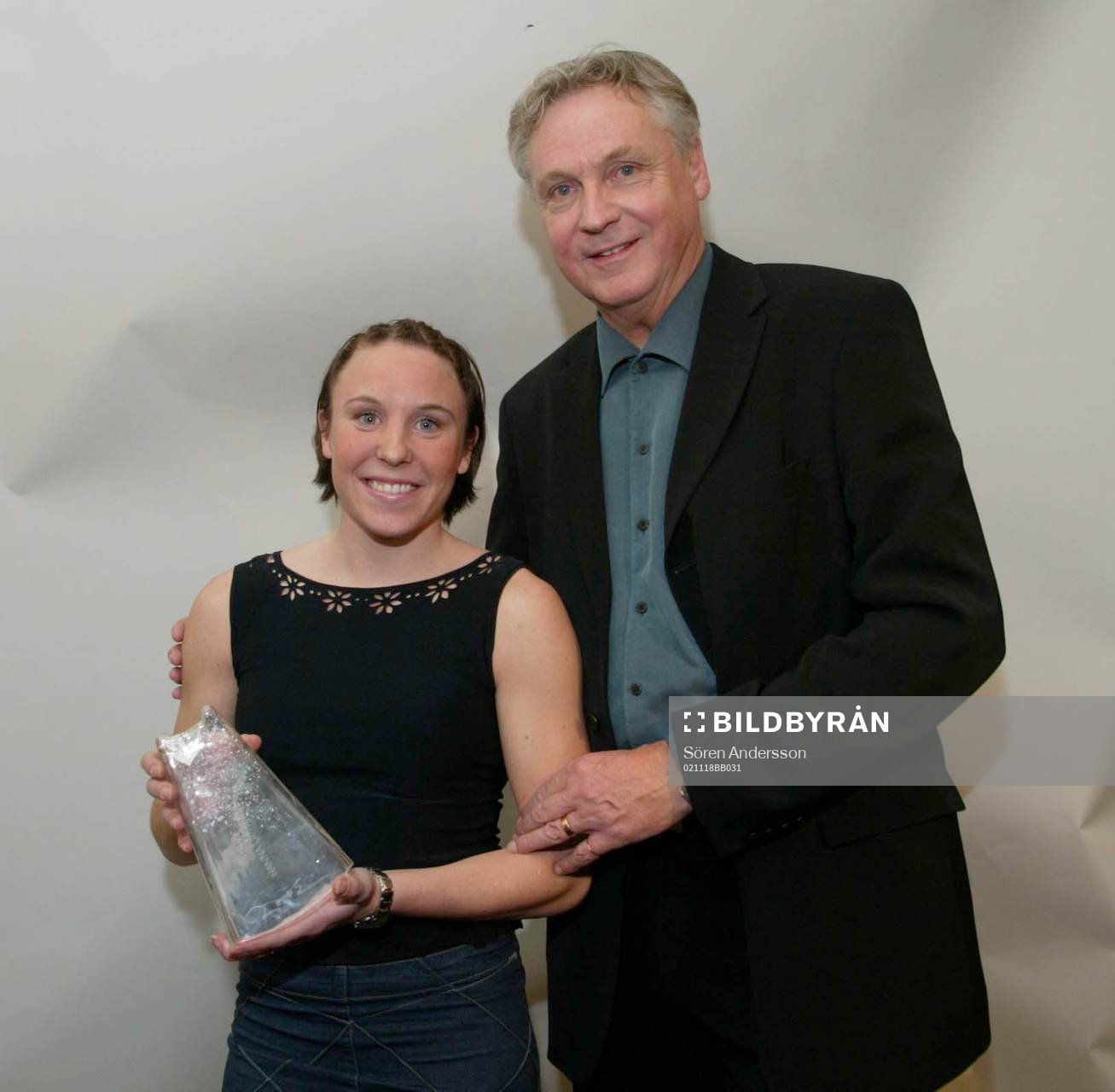 Åke Stolt (Sportchef Sydsvenskan) och Hanna Ljungberg,