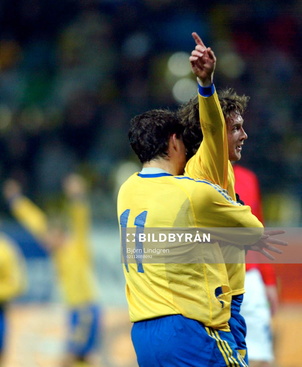Debutanten Mikael Nilsson jublar