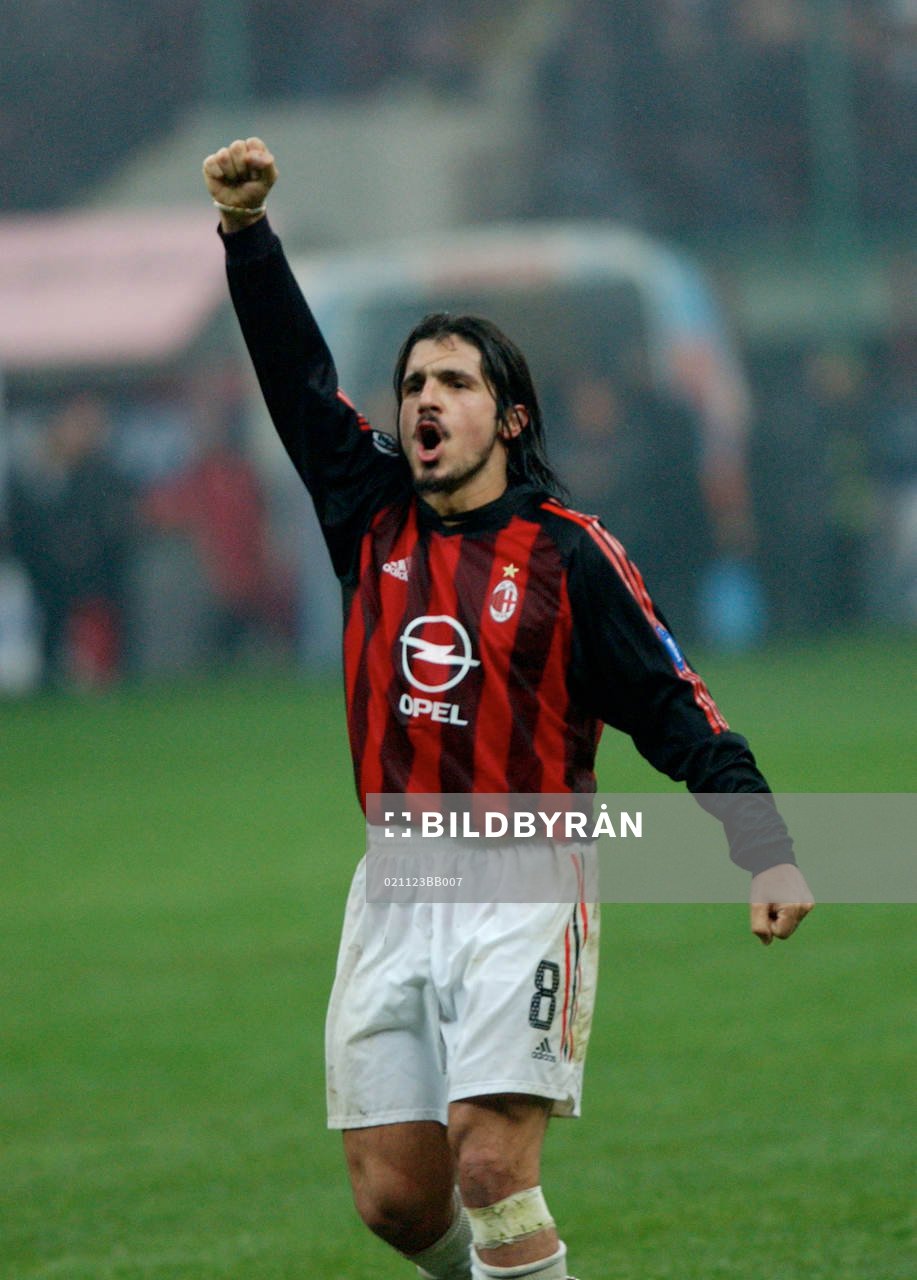  Gattuso, Milan, jubel.