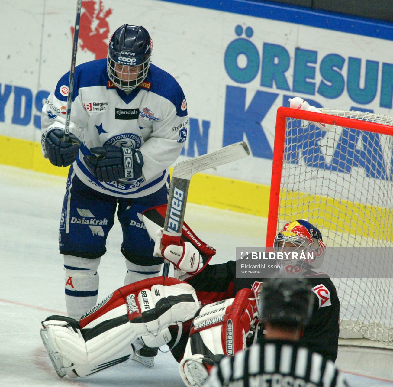 Robert Nilsson, Leksand och Andreas Hadelöv, målvakt,