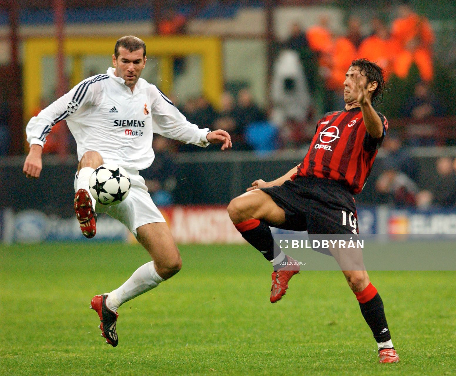 Zidane, Real Madrid och Rui Costa, Milan