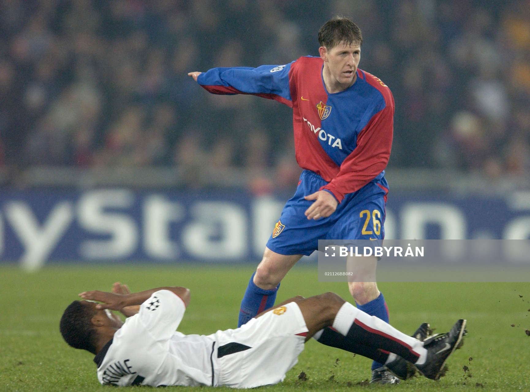  Scott Chipperfield, Basel och Quinton Fortune, Manchester United.