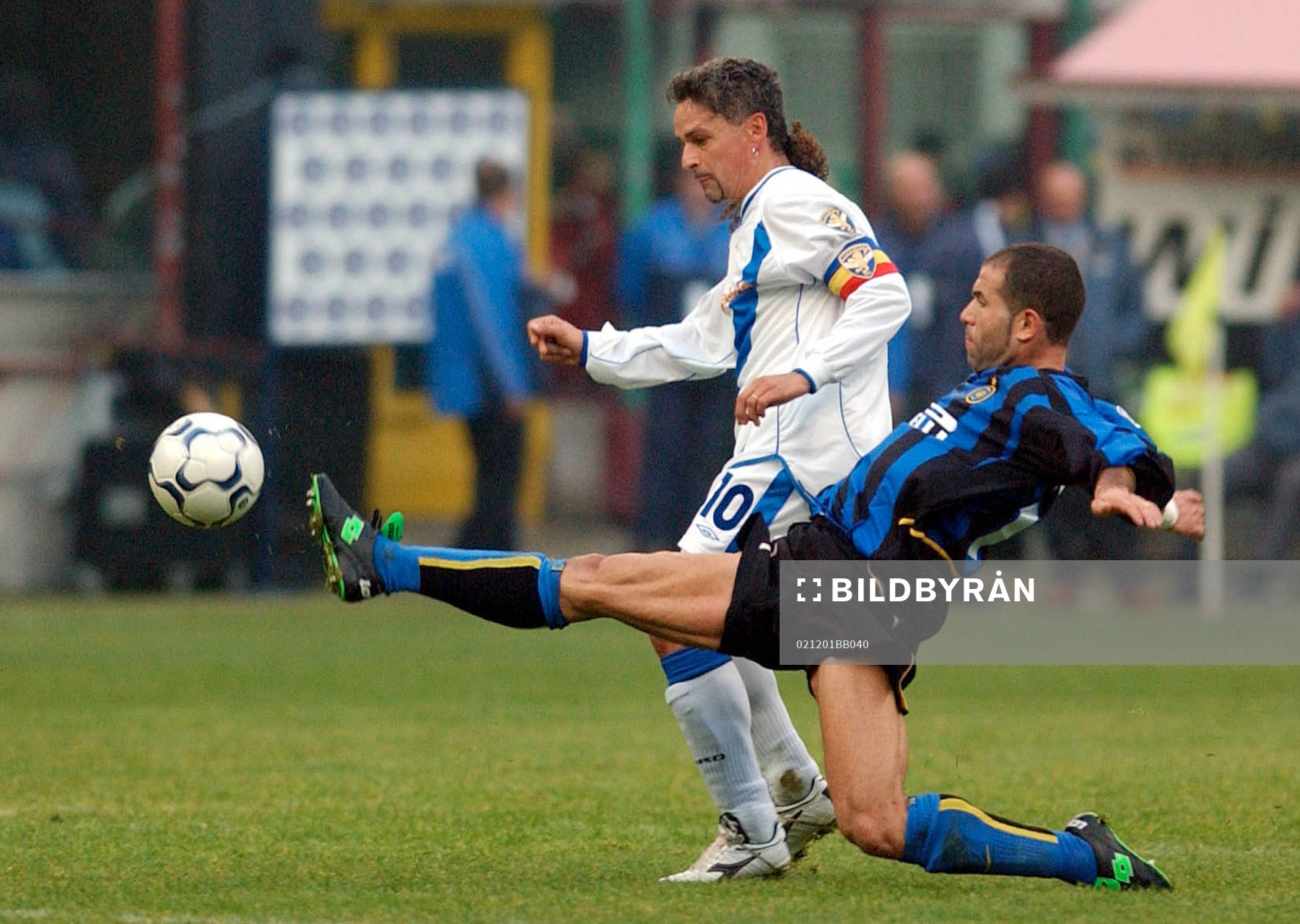  Baggio, Brescia och Di Biagio, Inter.