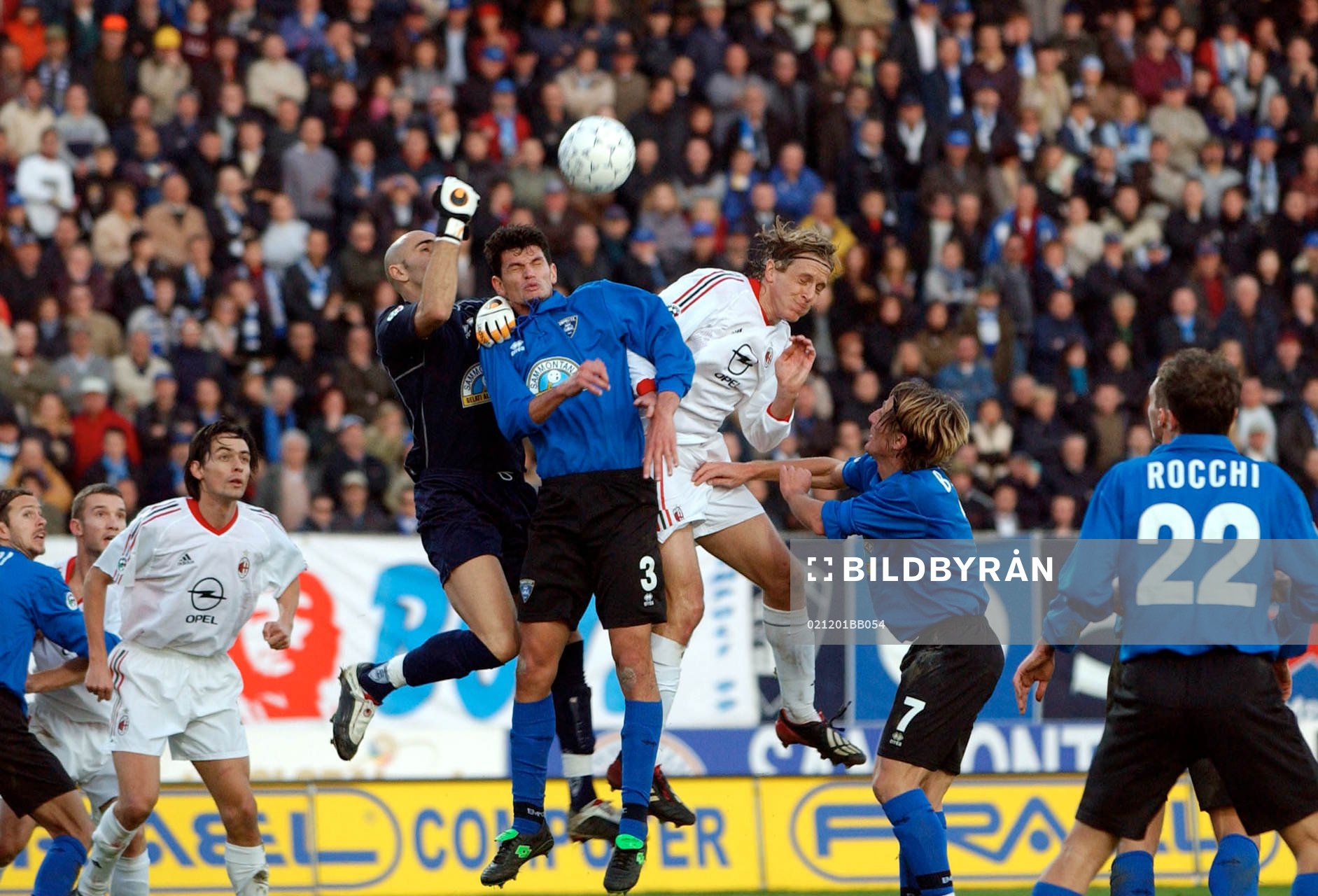 Beryi, målvakt och Cribari, Empoli och Ambrosini, Milan,