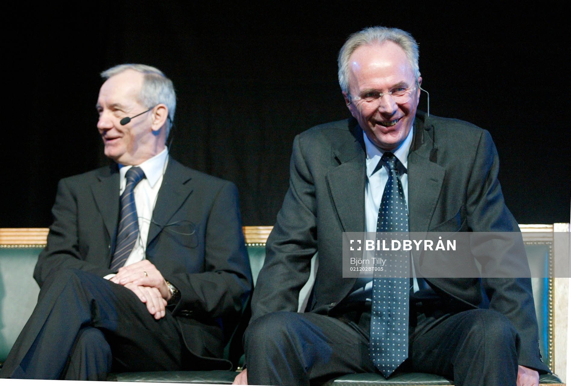 Förbundskaptenerrna Tord Grip och Sven-Göran Eriksson,