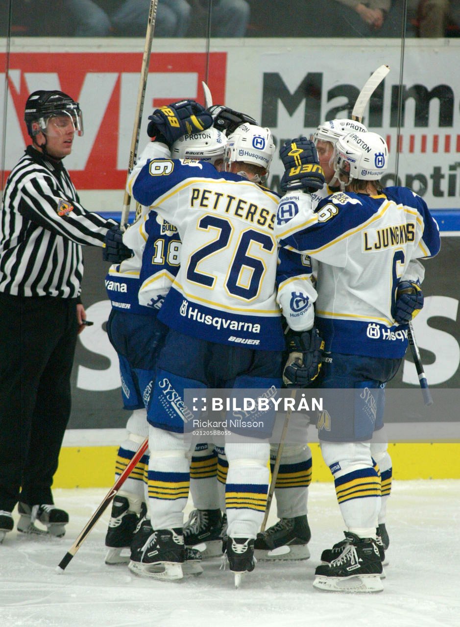 HV 71, jubel. Conny Ekenberg, domare
