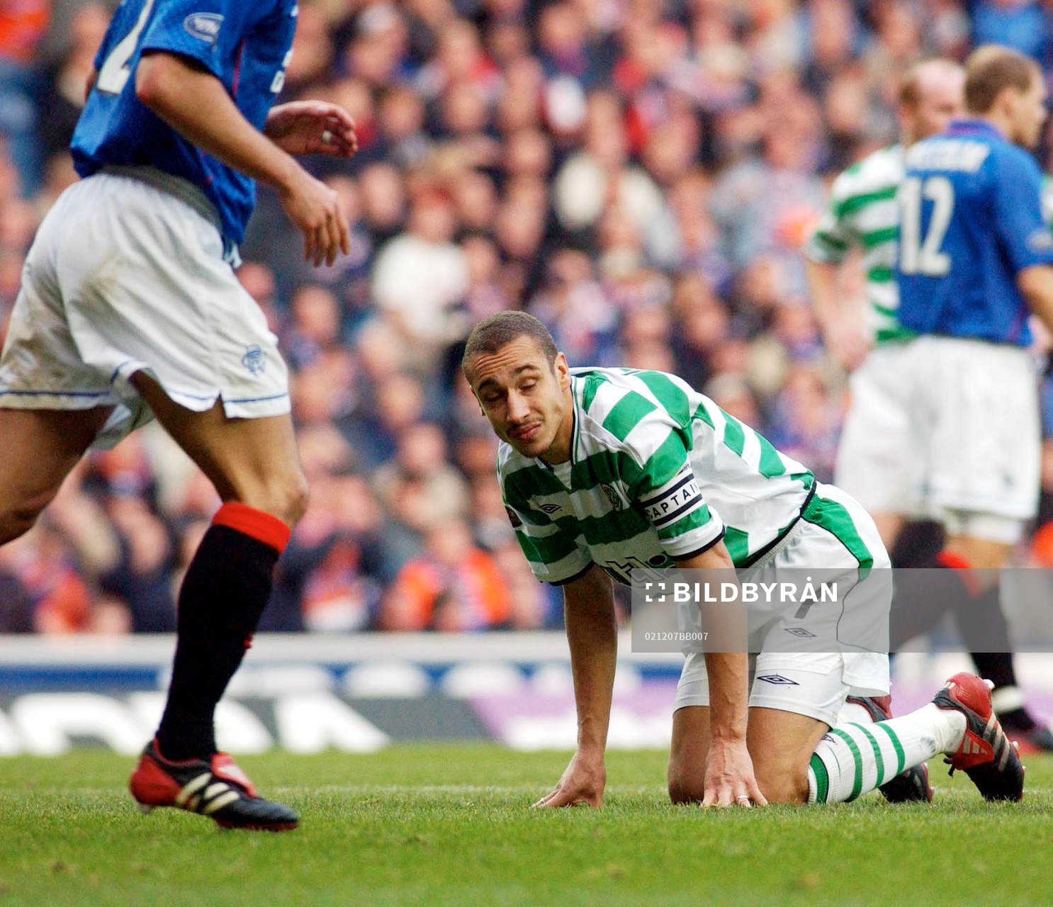 Glasgow Rangers - Celtic: Henrik Larsson, med sitt Celtic