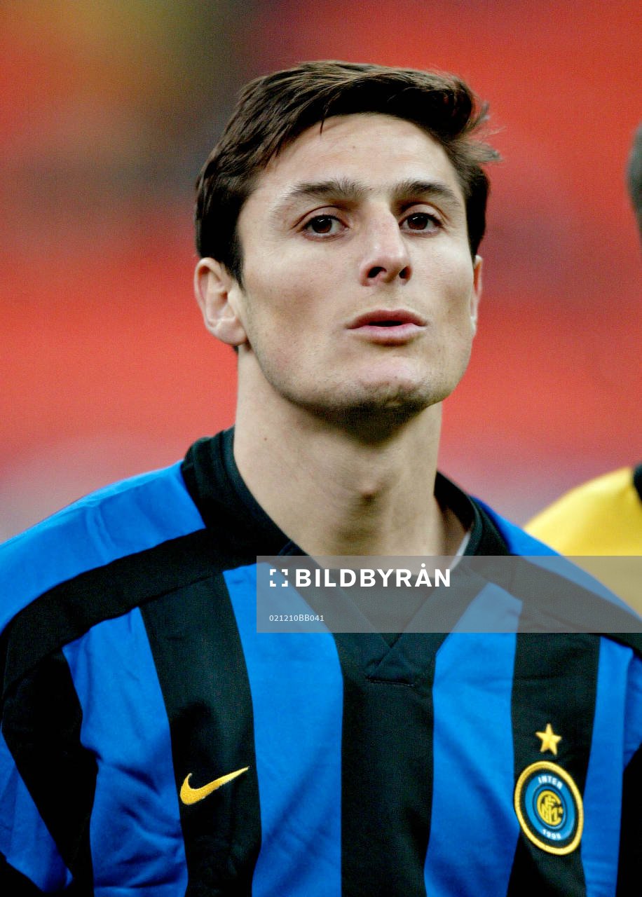  Javier Zanetti, Inter. Porträtt.