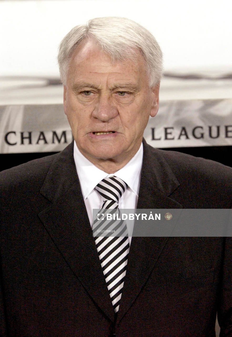  Sir Bobby Robson, Newcastle, tränare, porträtt.