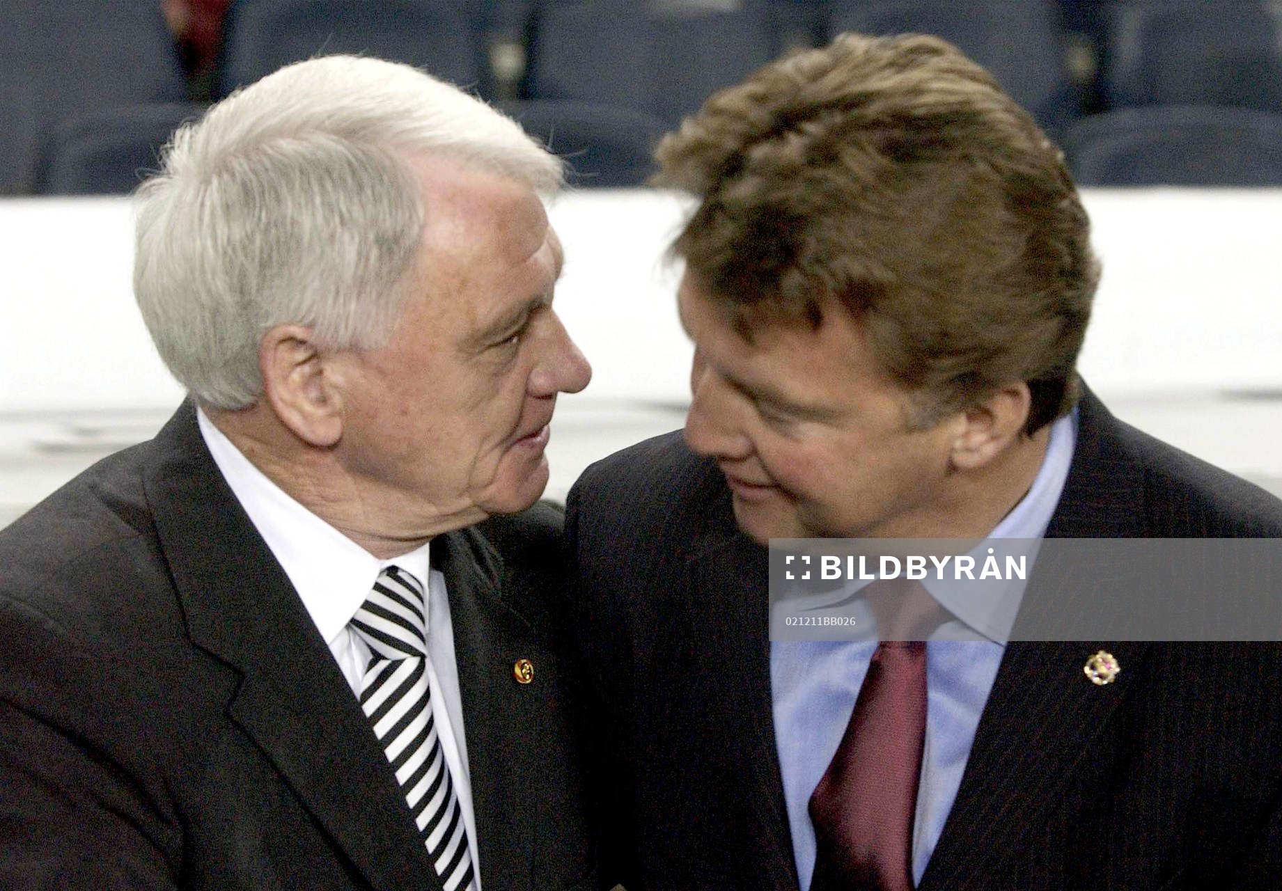  Louis van Gaal, Barcelona, tränare och Sir Bobby Robson, Newcastle, tränare.