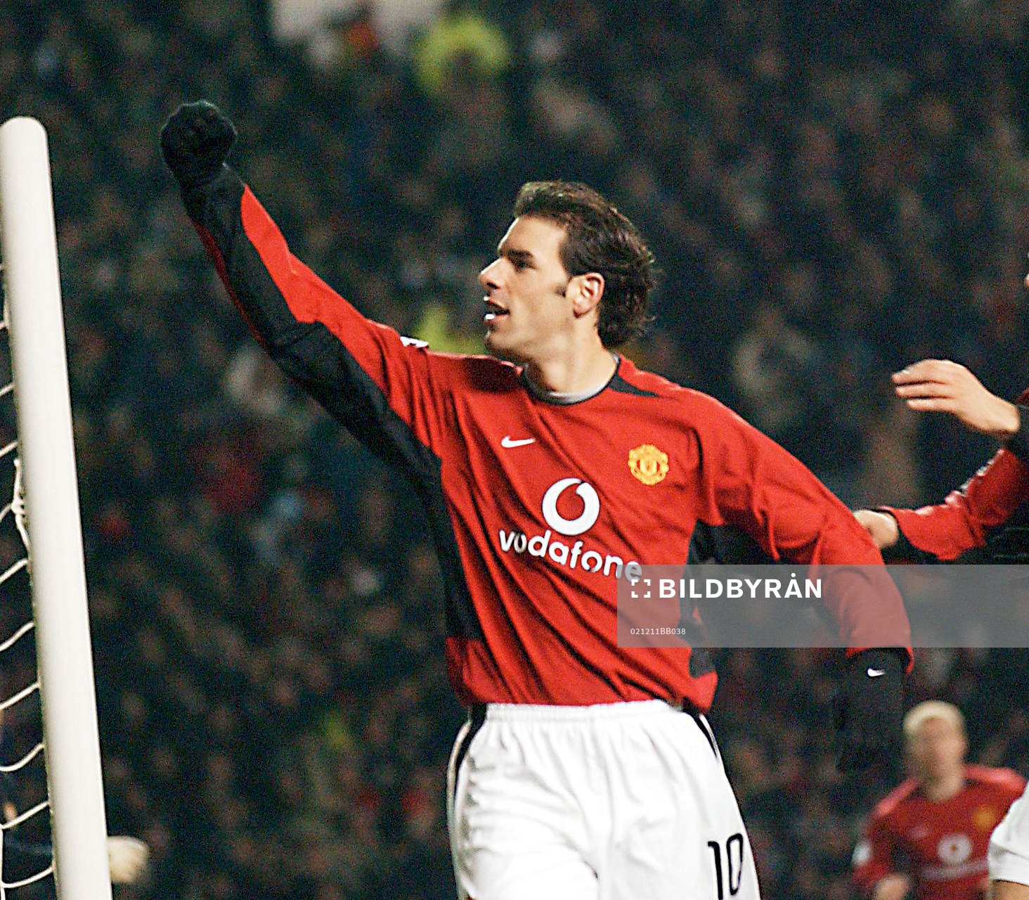  Ruud van Nistelrooy, Manchester United. Jubel, glädje, 