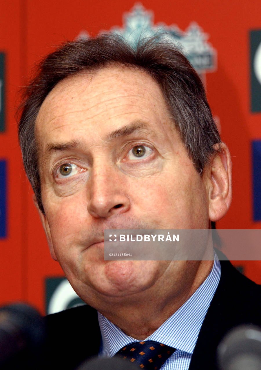   Gerard Houllier, tränare, manager, Liverpool.
