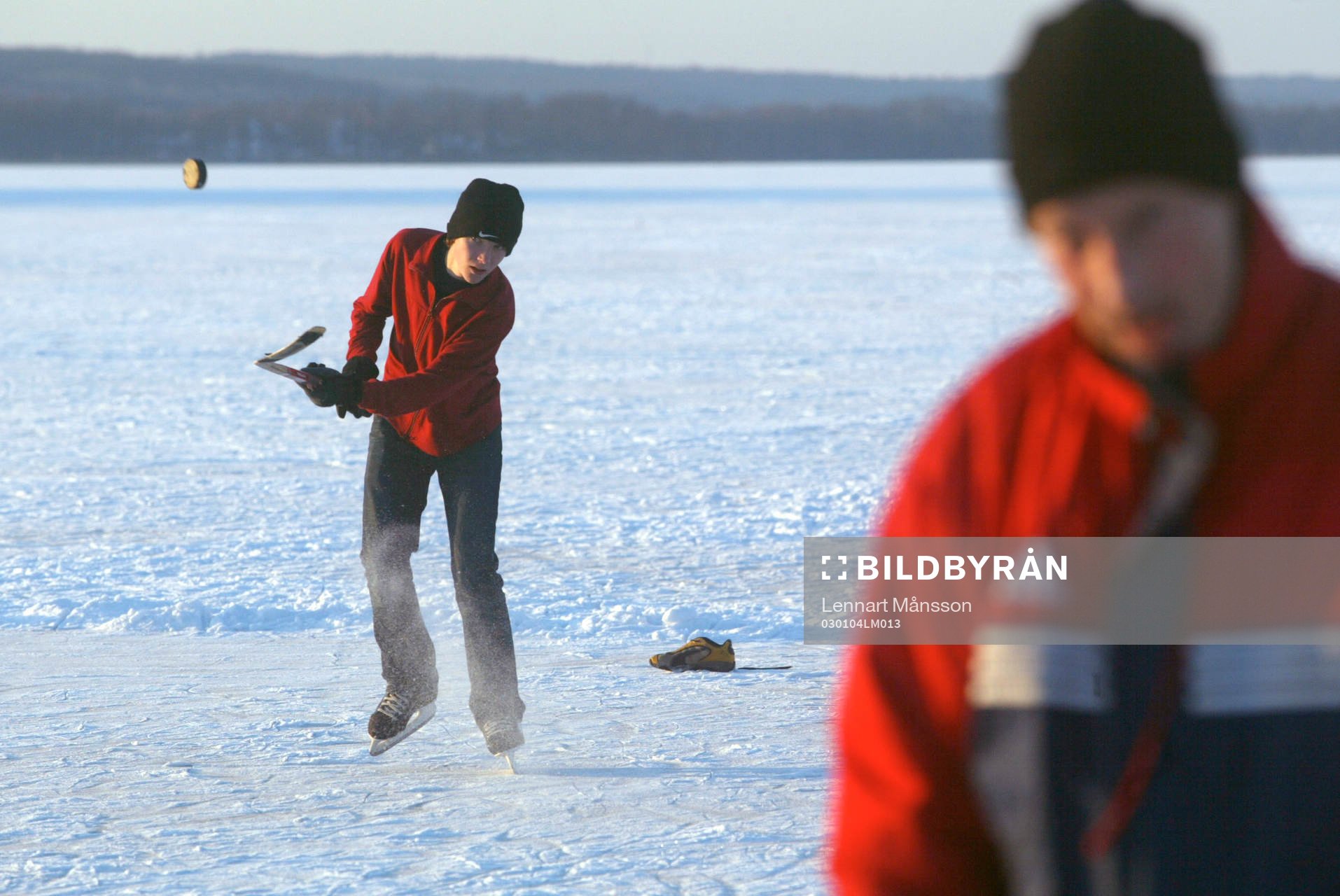 Finjasjön, sjö, is, ishockey, vinter, aktiviteter