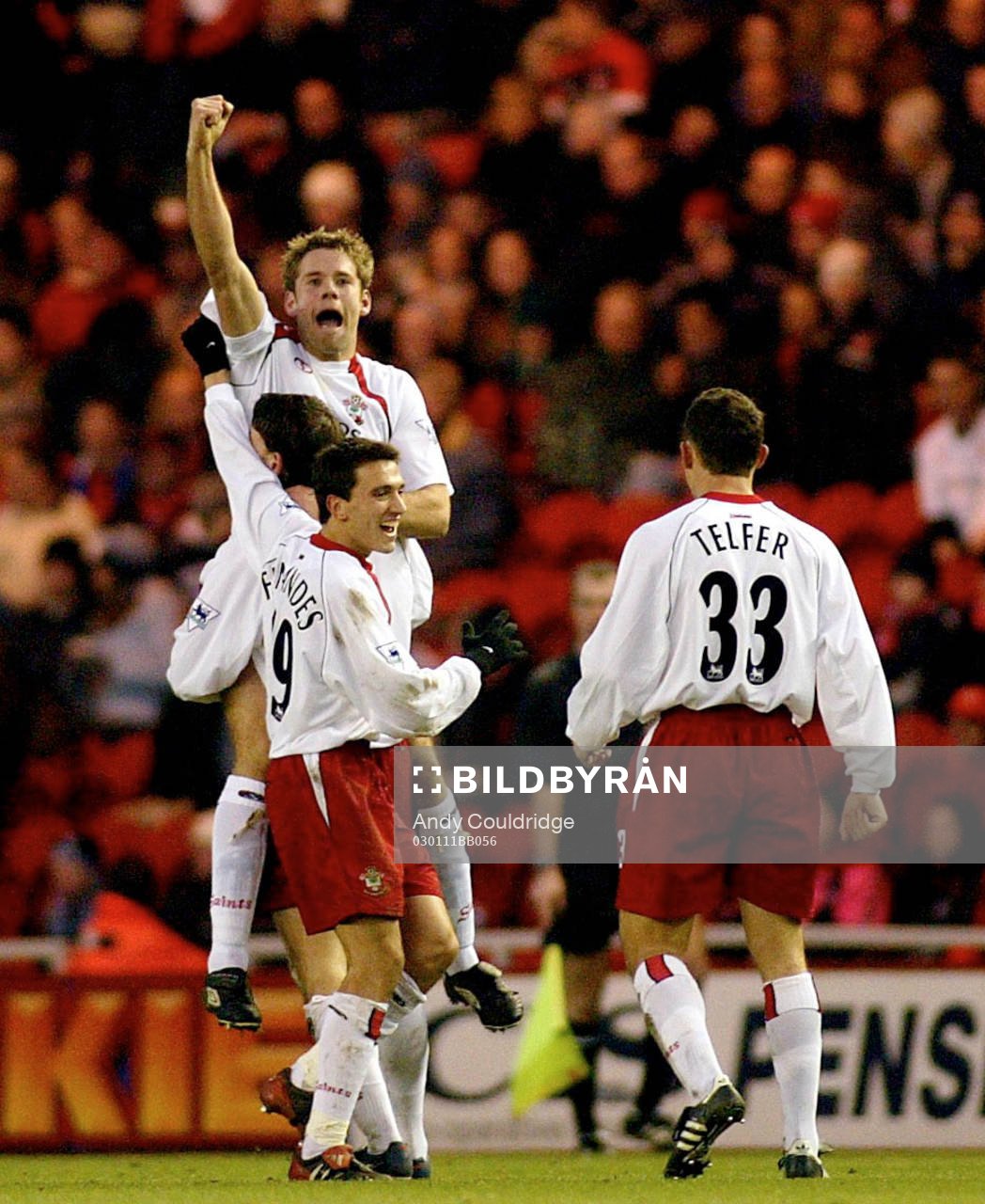  James Beattie, Southampton jublar, jubel 