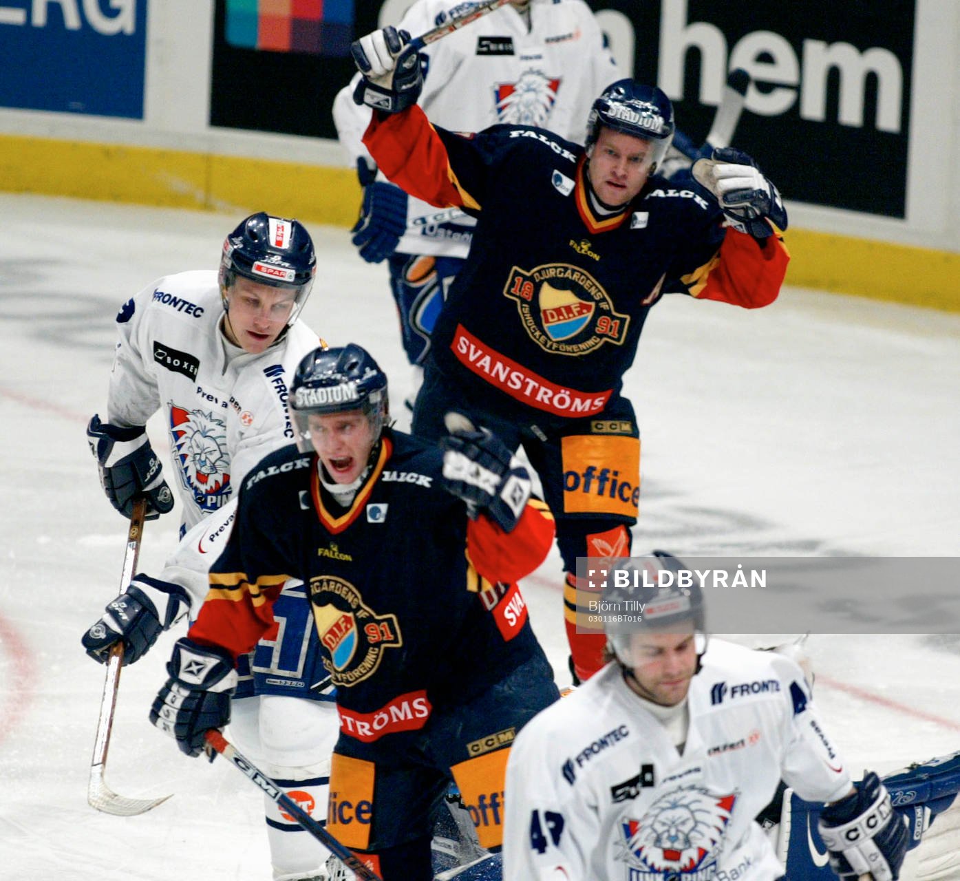 Kristofer Ottosson och Mathias Tjärnqvist jubel