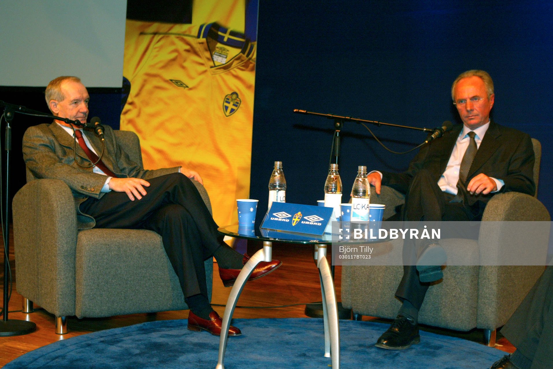 Tord Grip och Sven-Göran Eriksson, förbundskaptener i