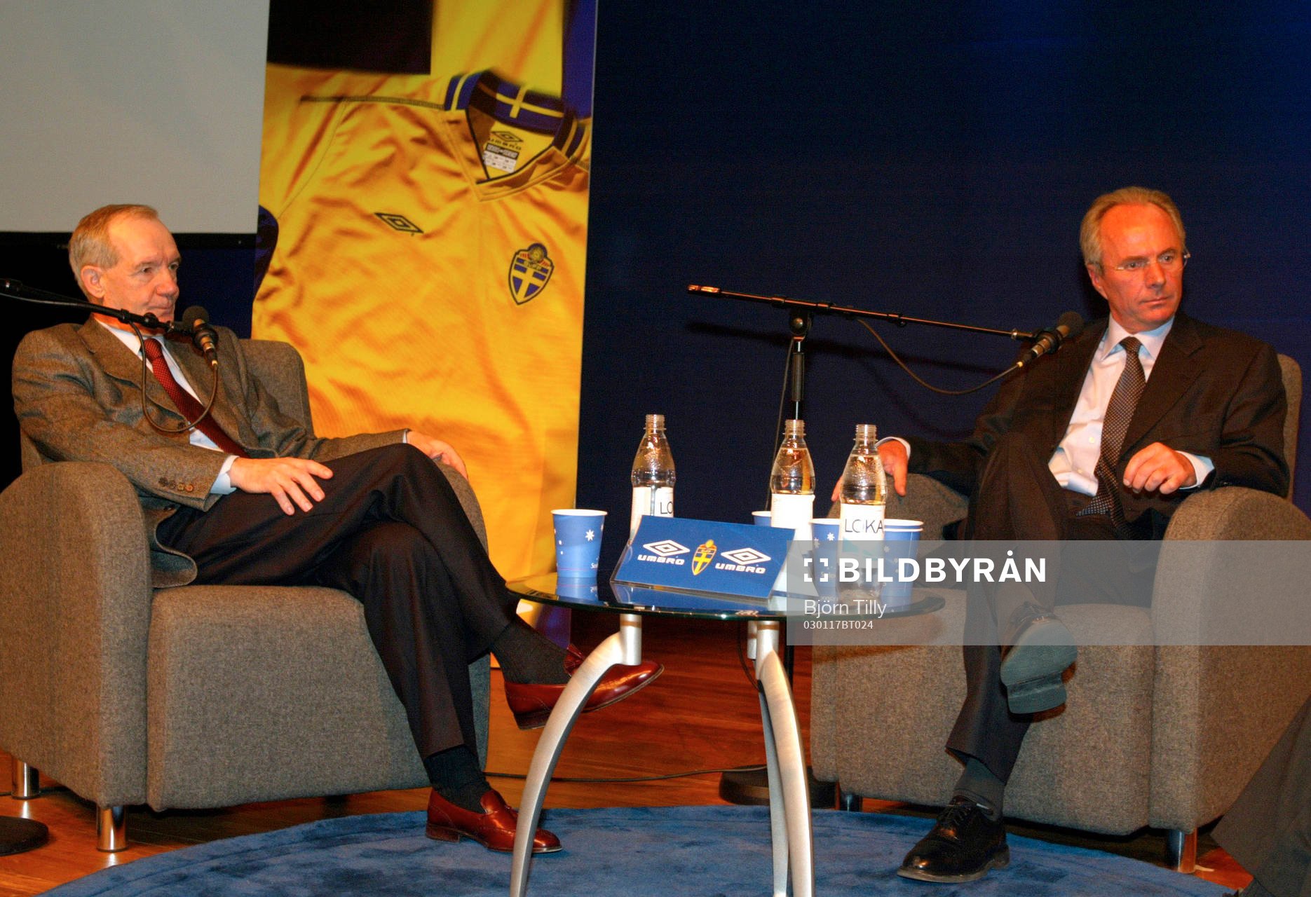 Tord Grip och Sven-Göran Eriksson, förbundskaptener